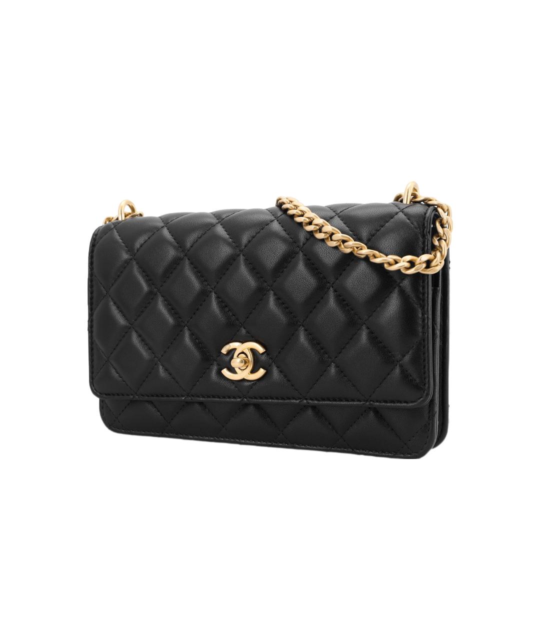 CHANEL Черный кошелек, фото 3