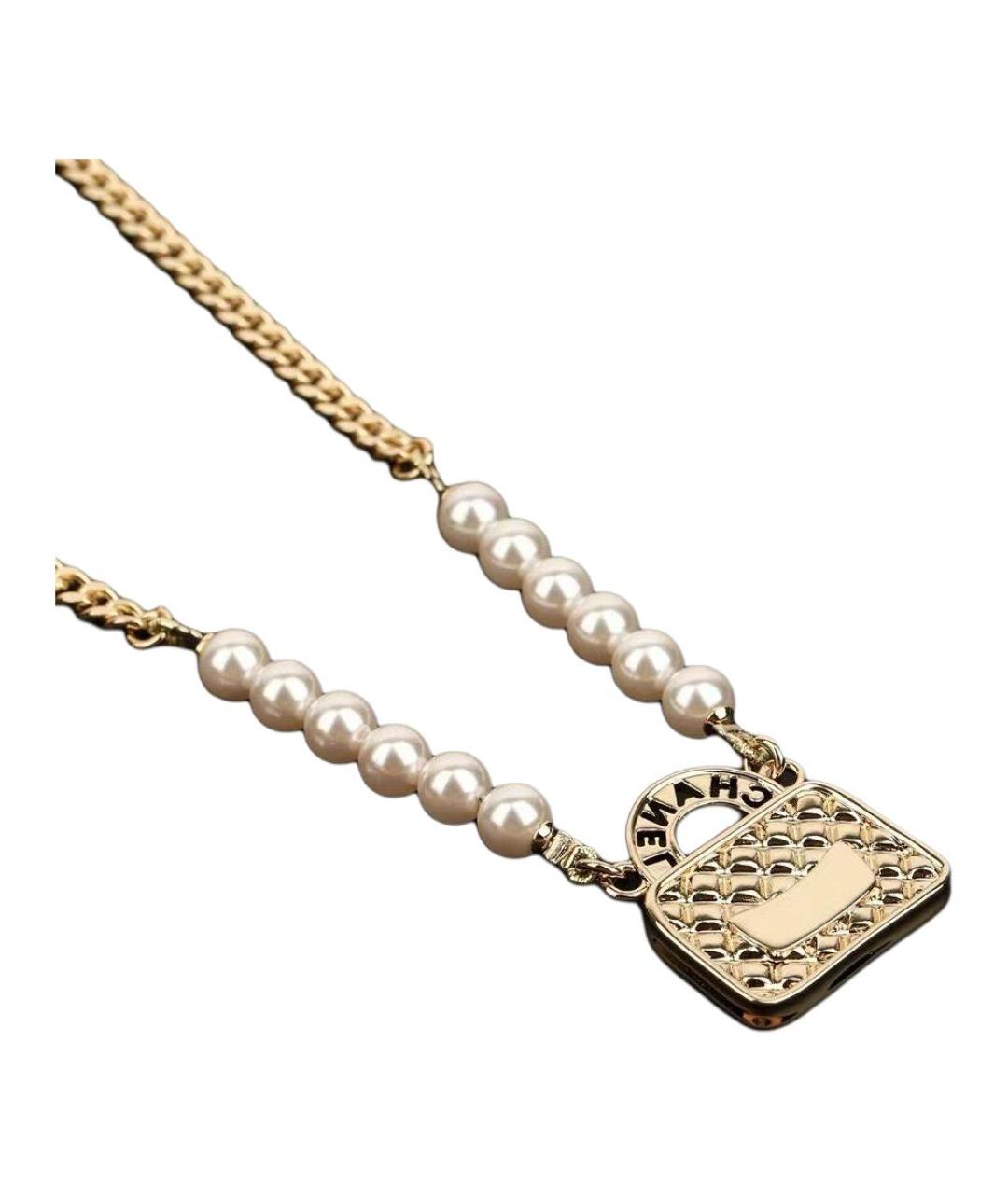 CHANEL Золотая металлическая цепочка, фото 3