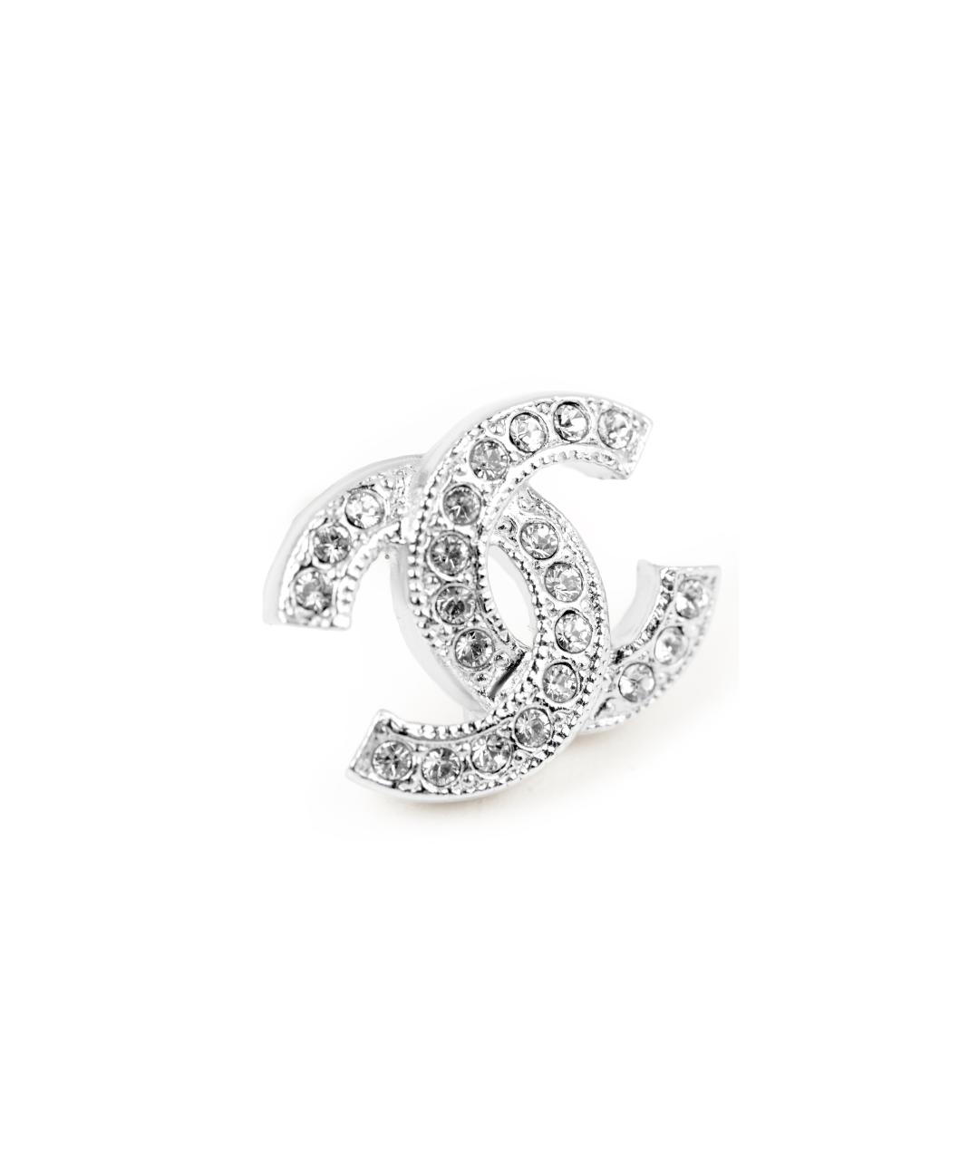 CHANEL Серебряные металлические серьги, фото 2