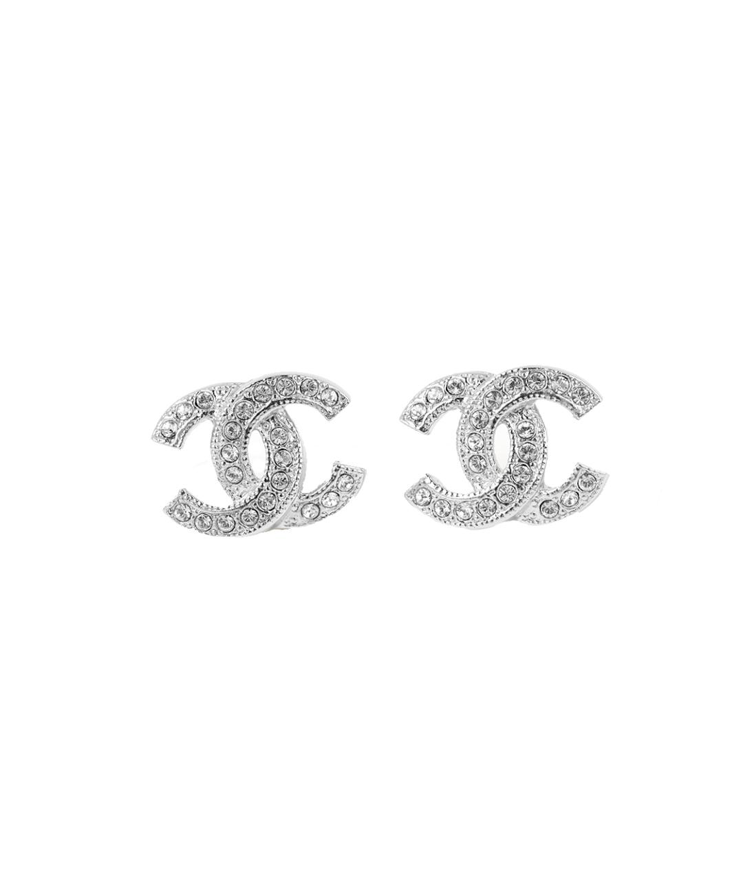 CHANEL Серебряные металлические серьги, фото 1