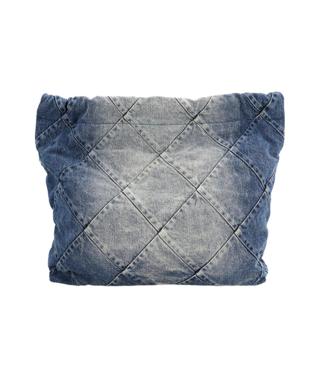 CHANEL Синяя деним сумка через плечо, фото 3