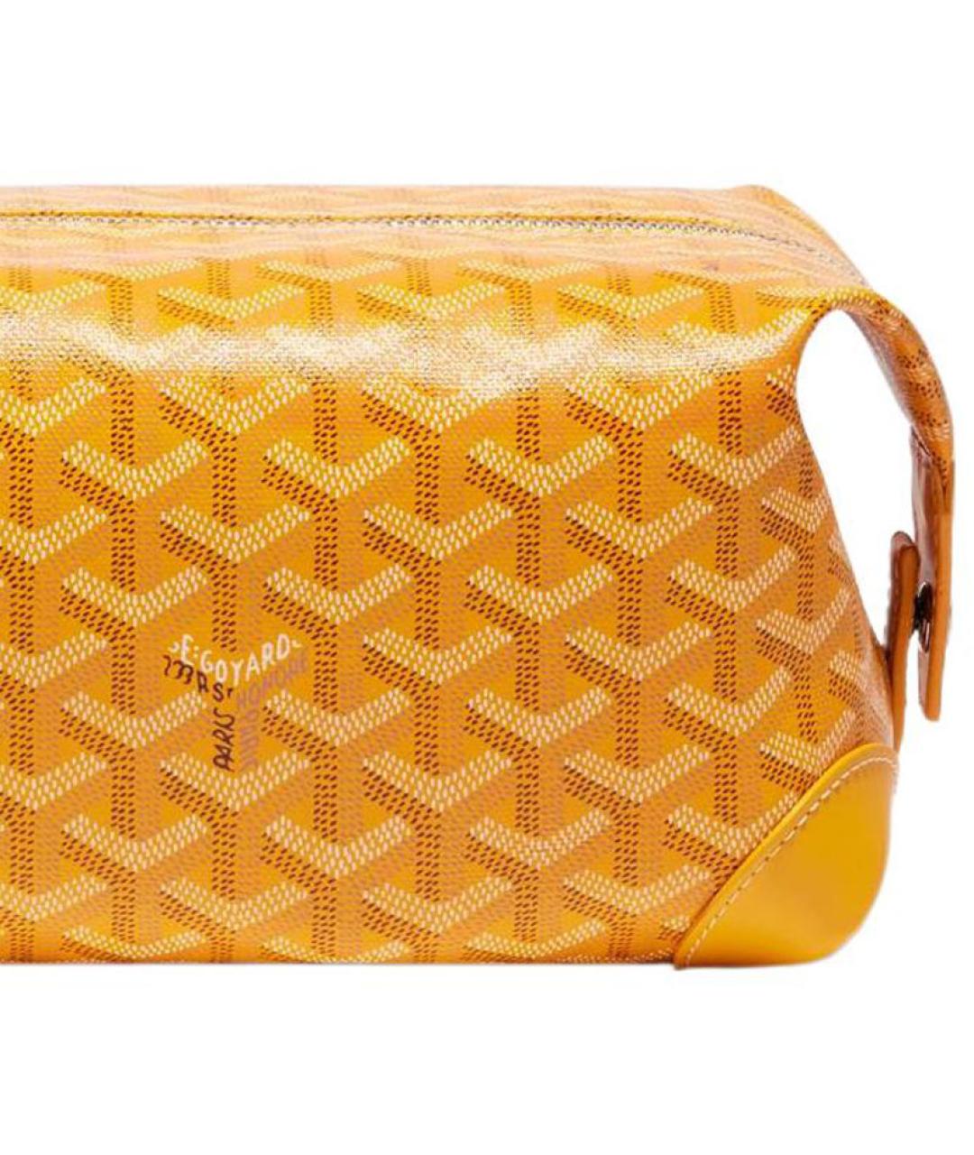 GOYARD Оранжевая косметичка, фото 4