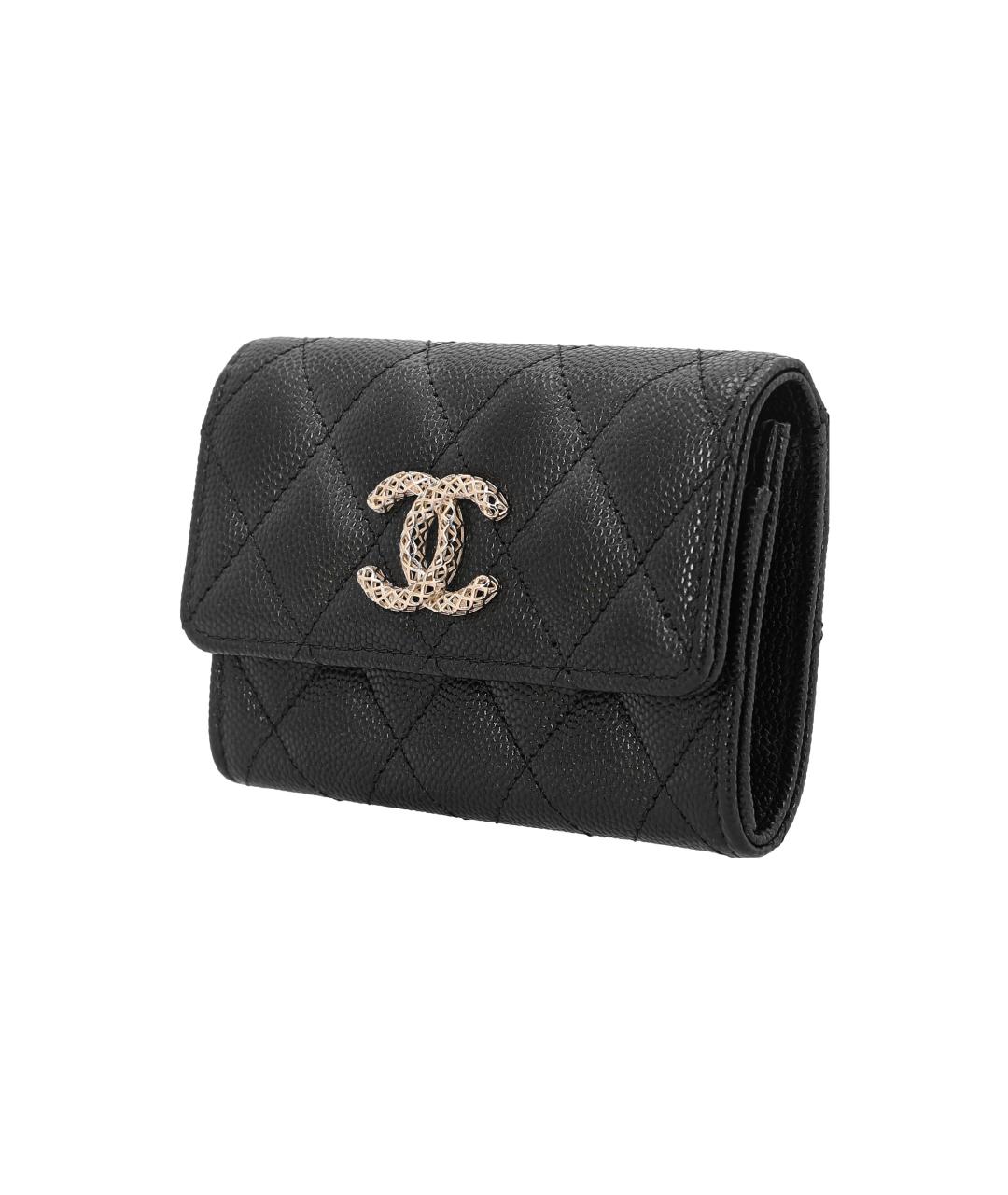 CHANEL Черный кожаный кардхолдер, фото 2