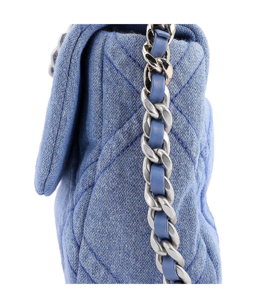 CHANEL Синяя деним сумка через плечо, фото 6