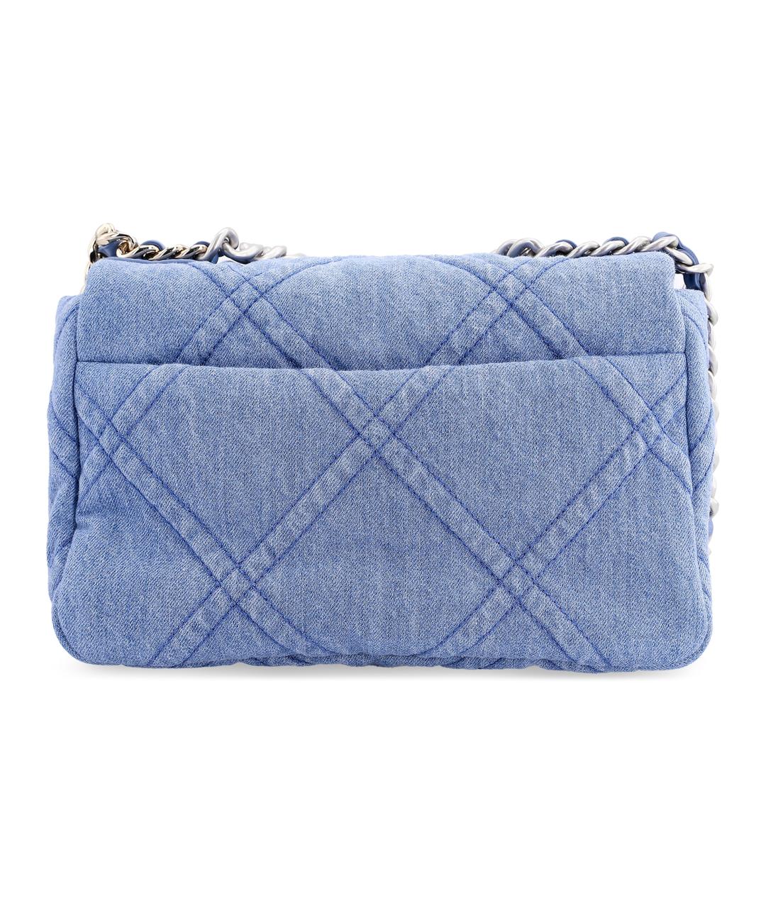 CHANEL Синяя деним сумка через плечо, фото 3