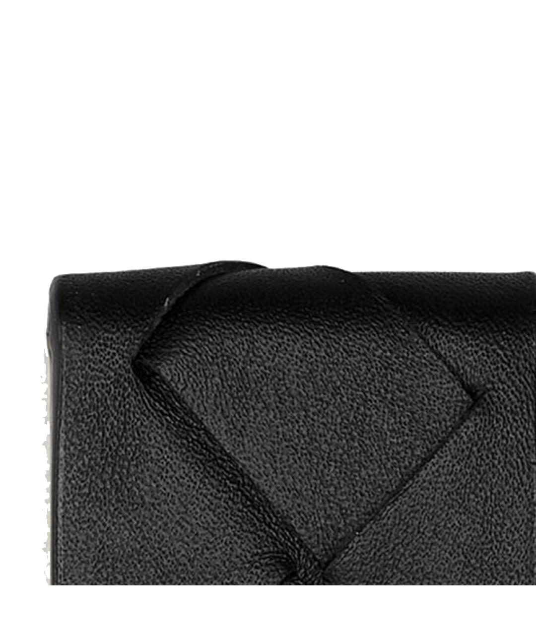 BOTTEGA VENETA Черный кожаный кардхолдер, фото 5