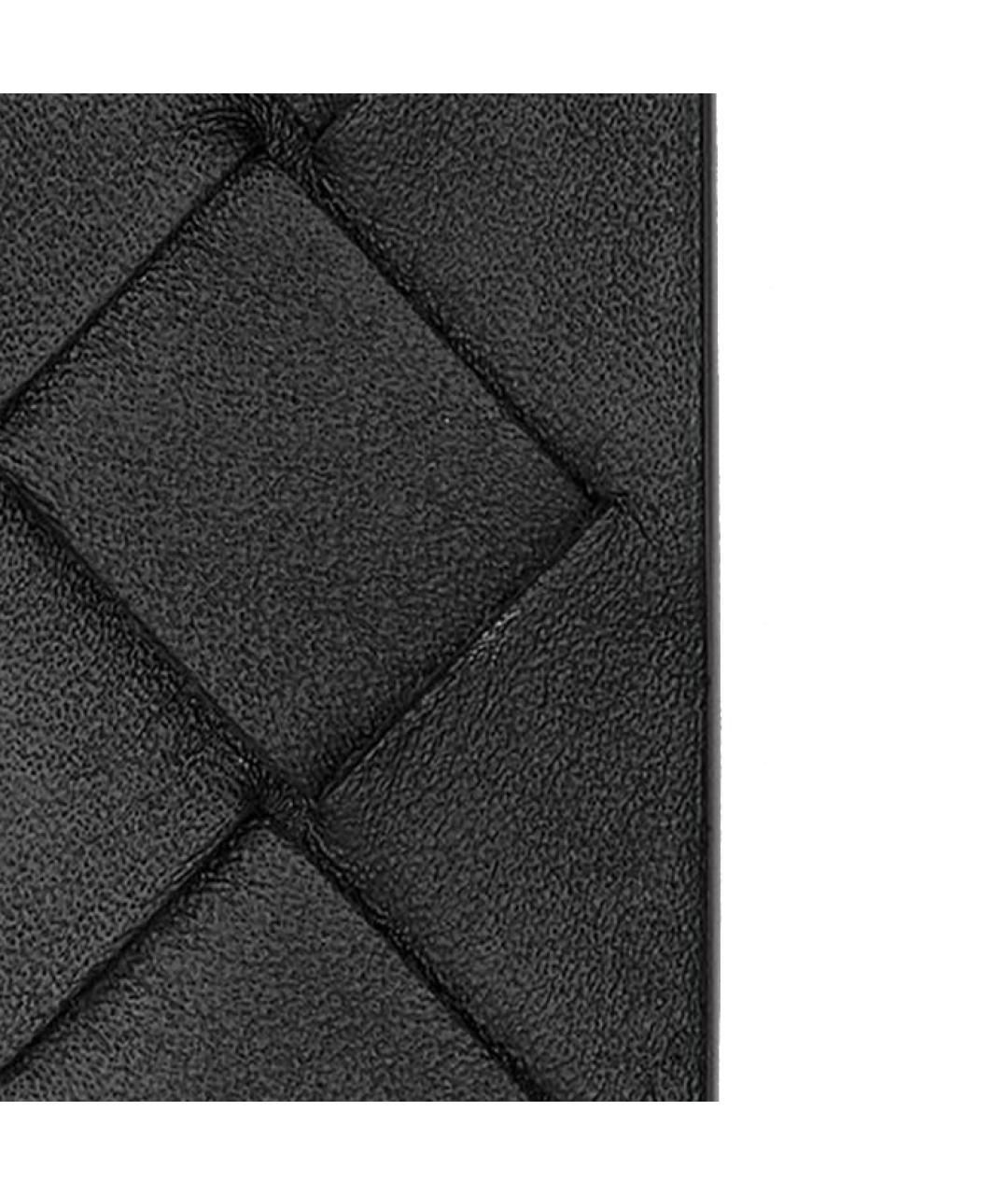BOTTEGA VENETA Черный кожаный кардхолдер, фото 4