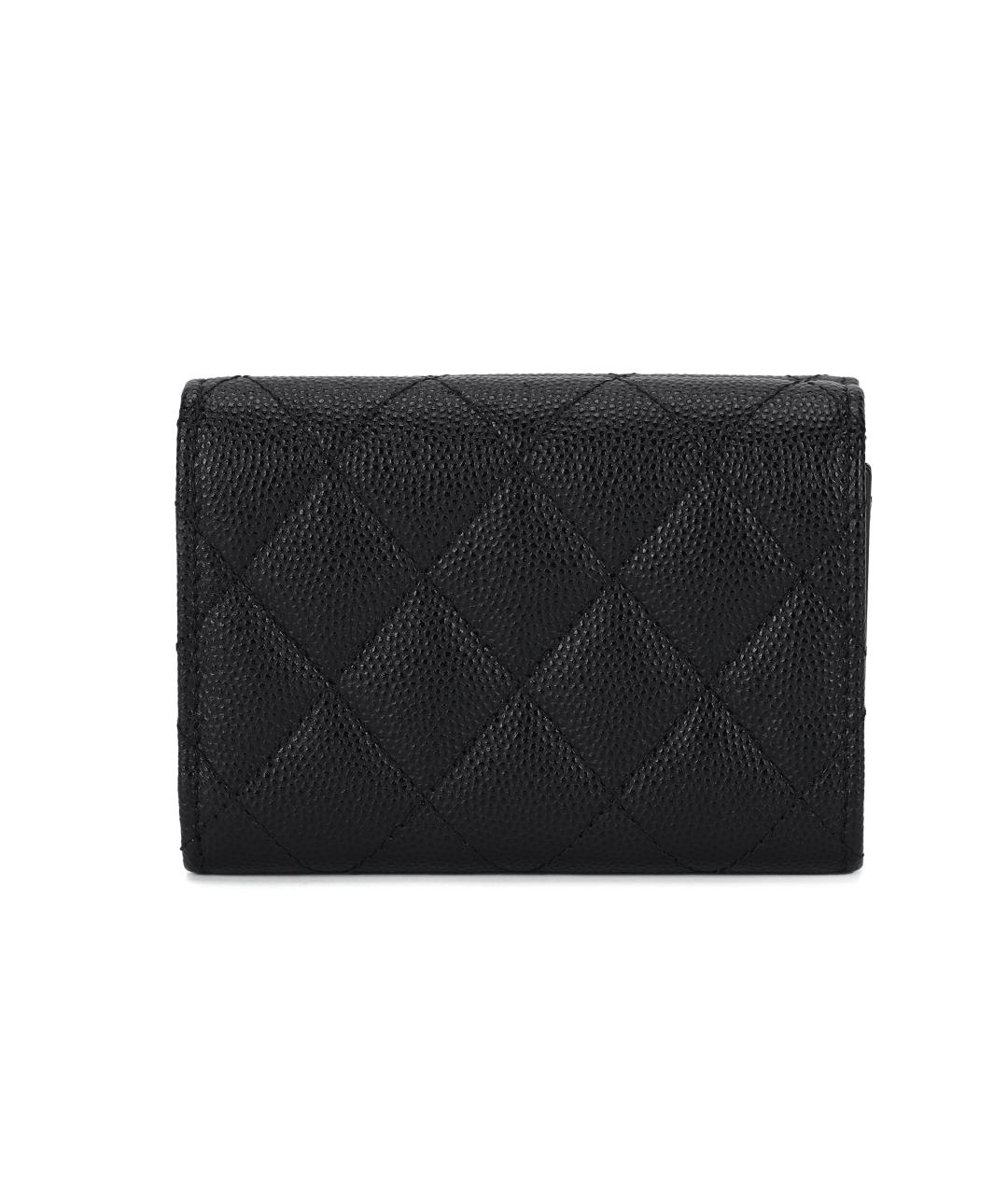 CHANEL Черный кожаный кардхолдер, фото 3