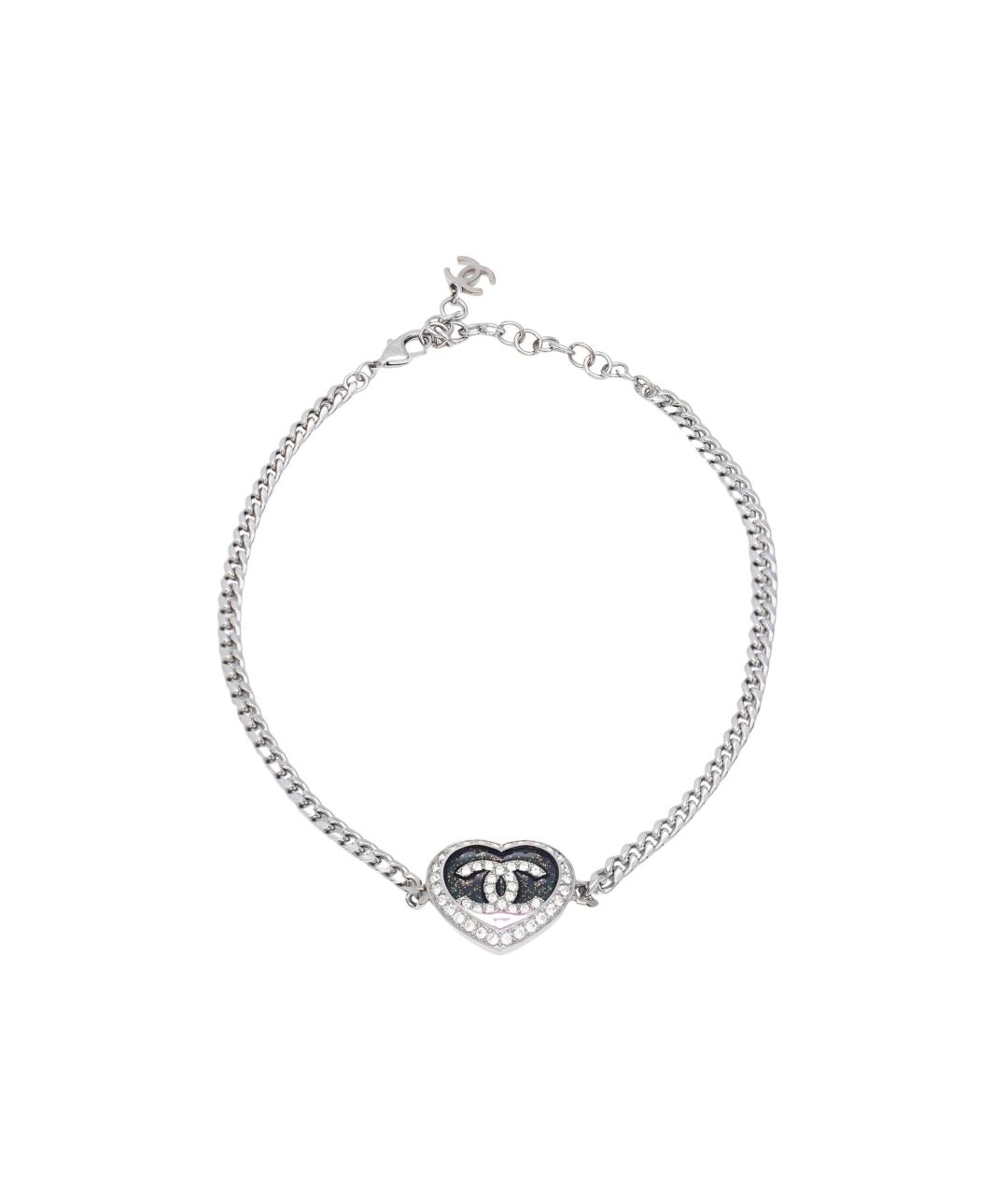 CHANEL Серебряная металлическая цепочка, фото 1