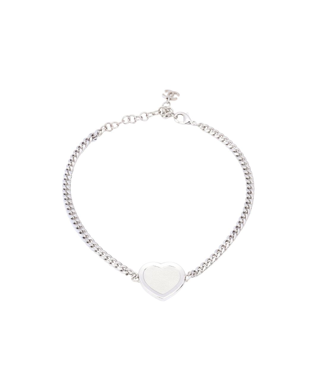 CHANEL Серебряная металлическая цепочка, фото 2