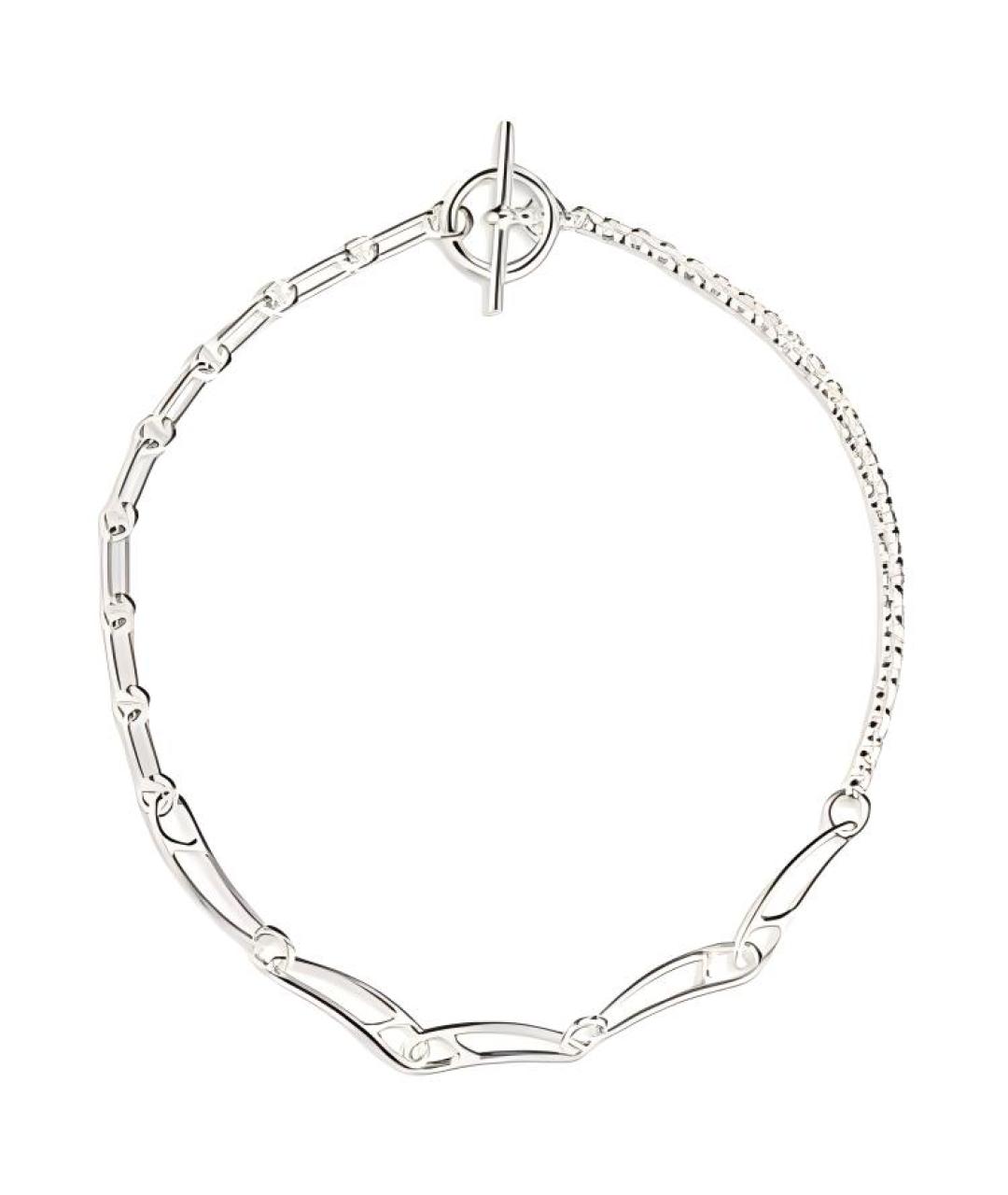 HERMES Серебряная металлическая цепочка, фото 2