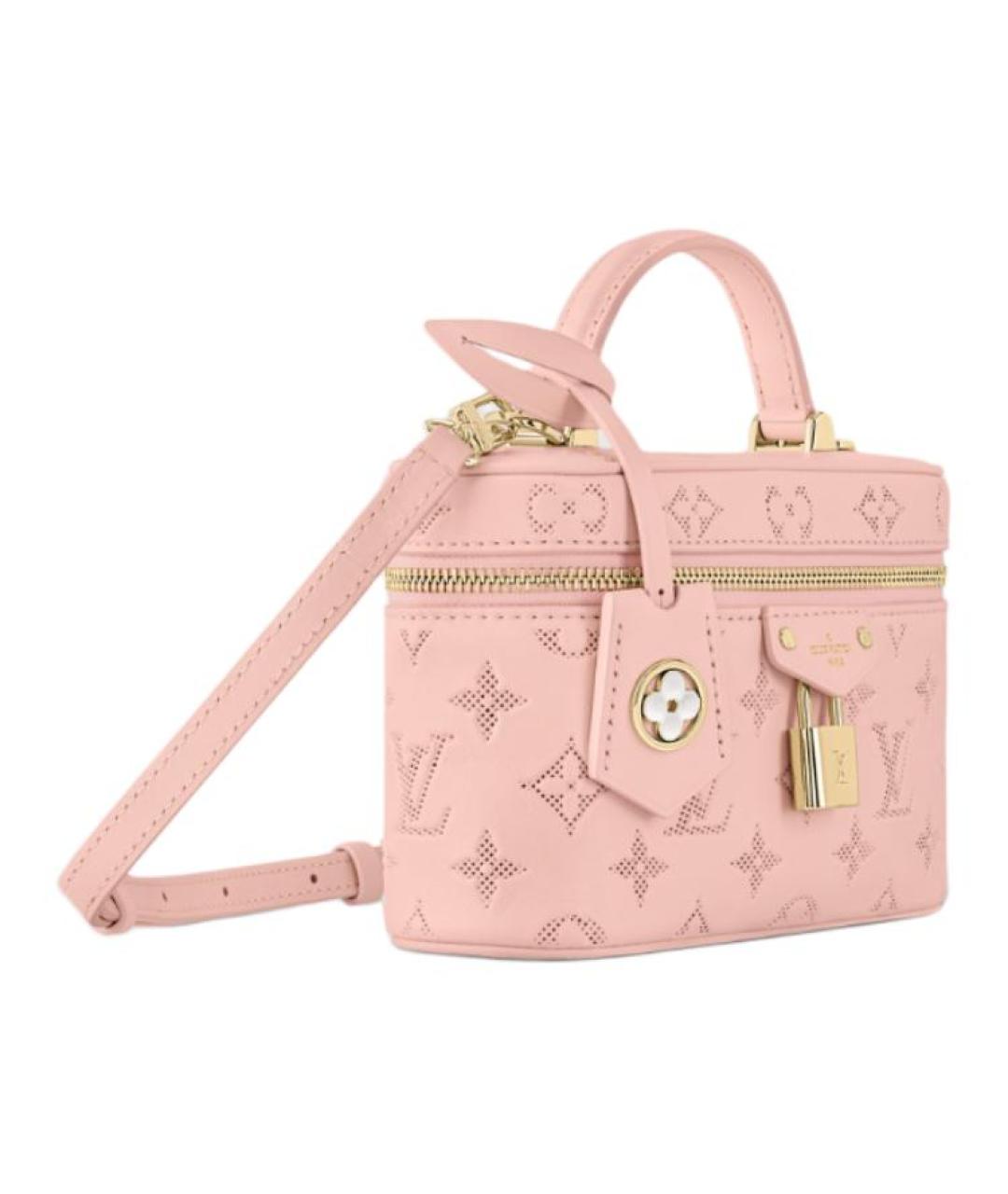 LOUIS VUITTON Розовая кожаная сумка через плечо, фото 2