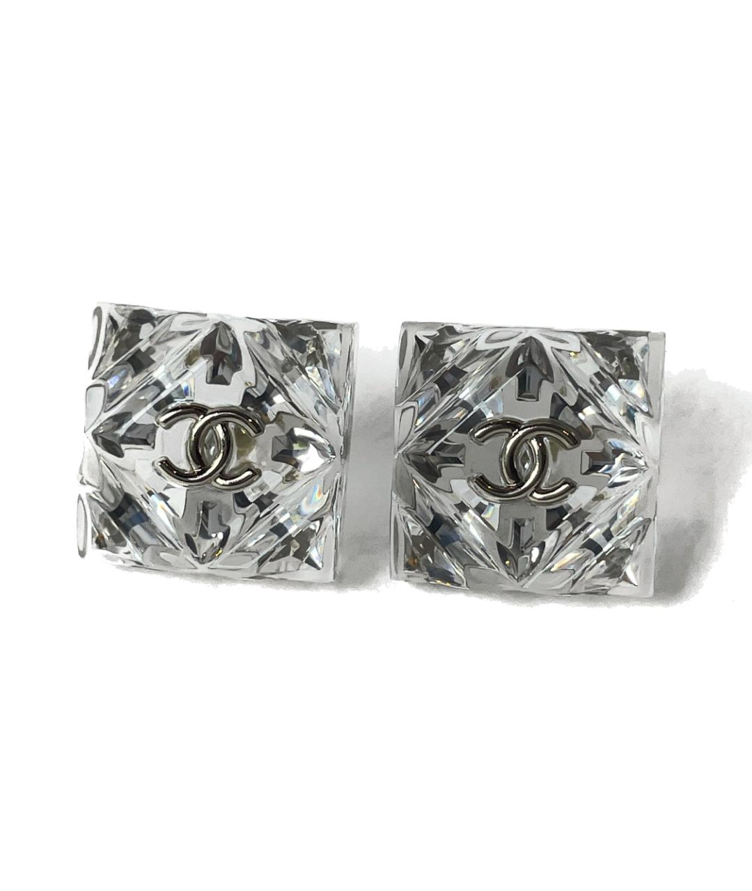 CHANEL Серебряные металлические серьги, фото 1