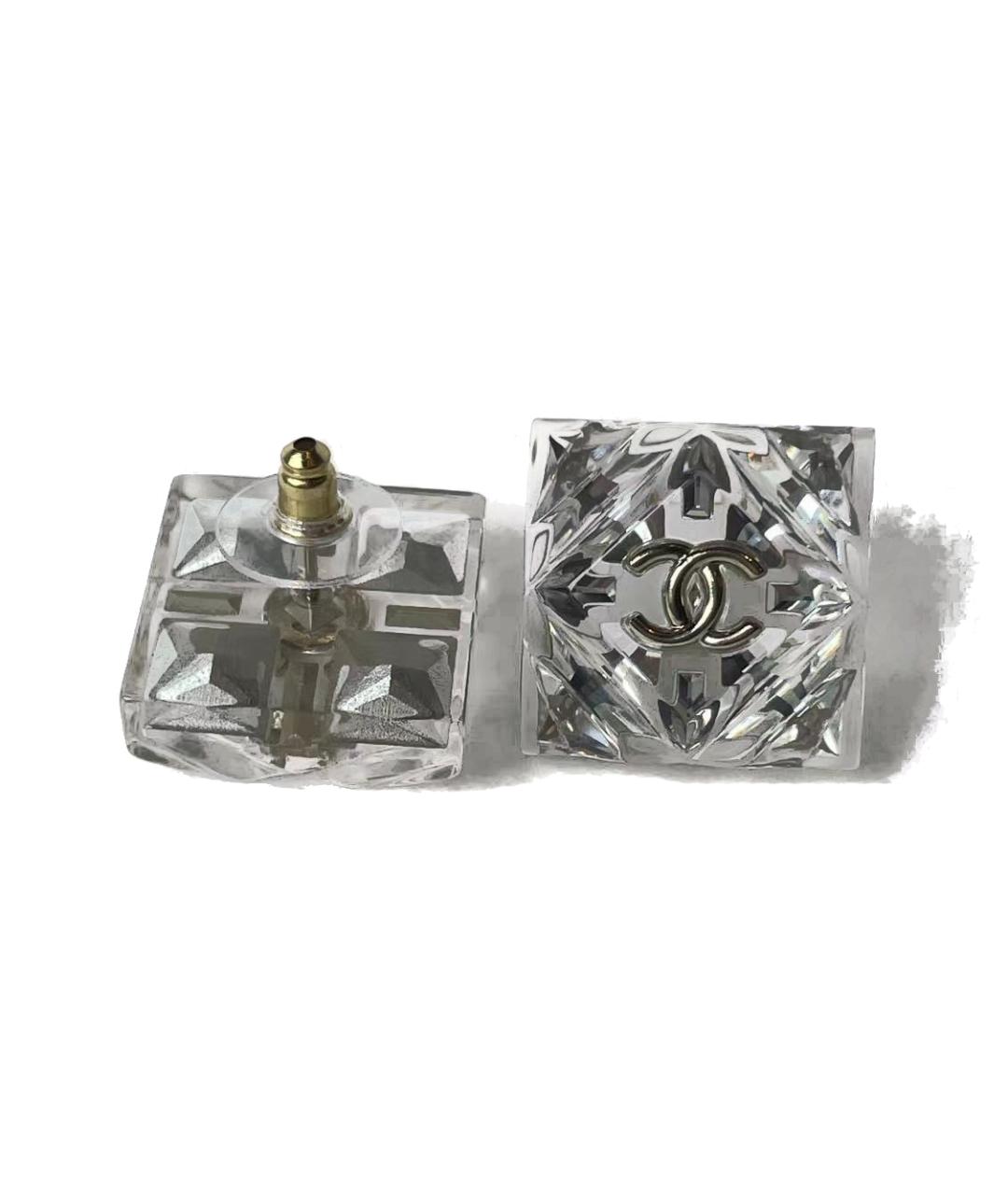 CHANEL Серебряные металлические серьги, фото 2