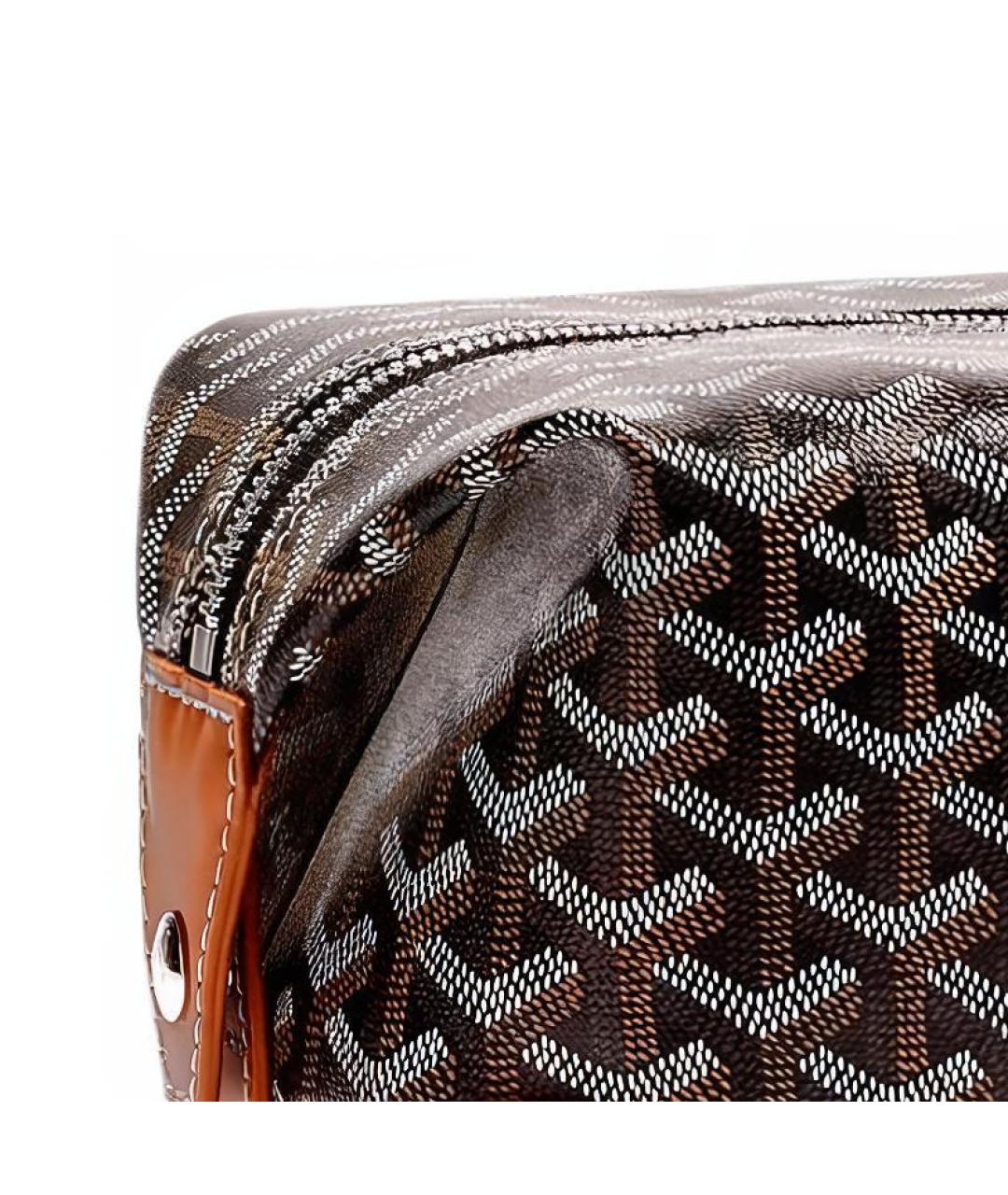 GOYARD Коричневая косметичка, фото 5