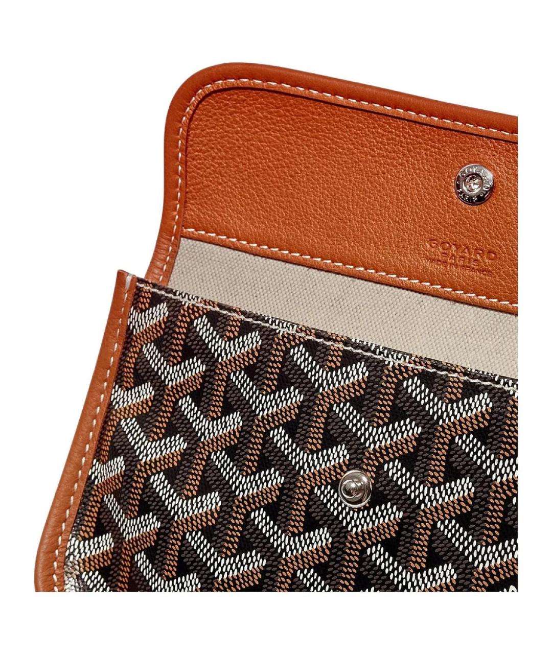 GOYARD Коричневая кожаная сумка через плечо, фото 6
