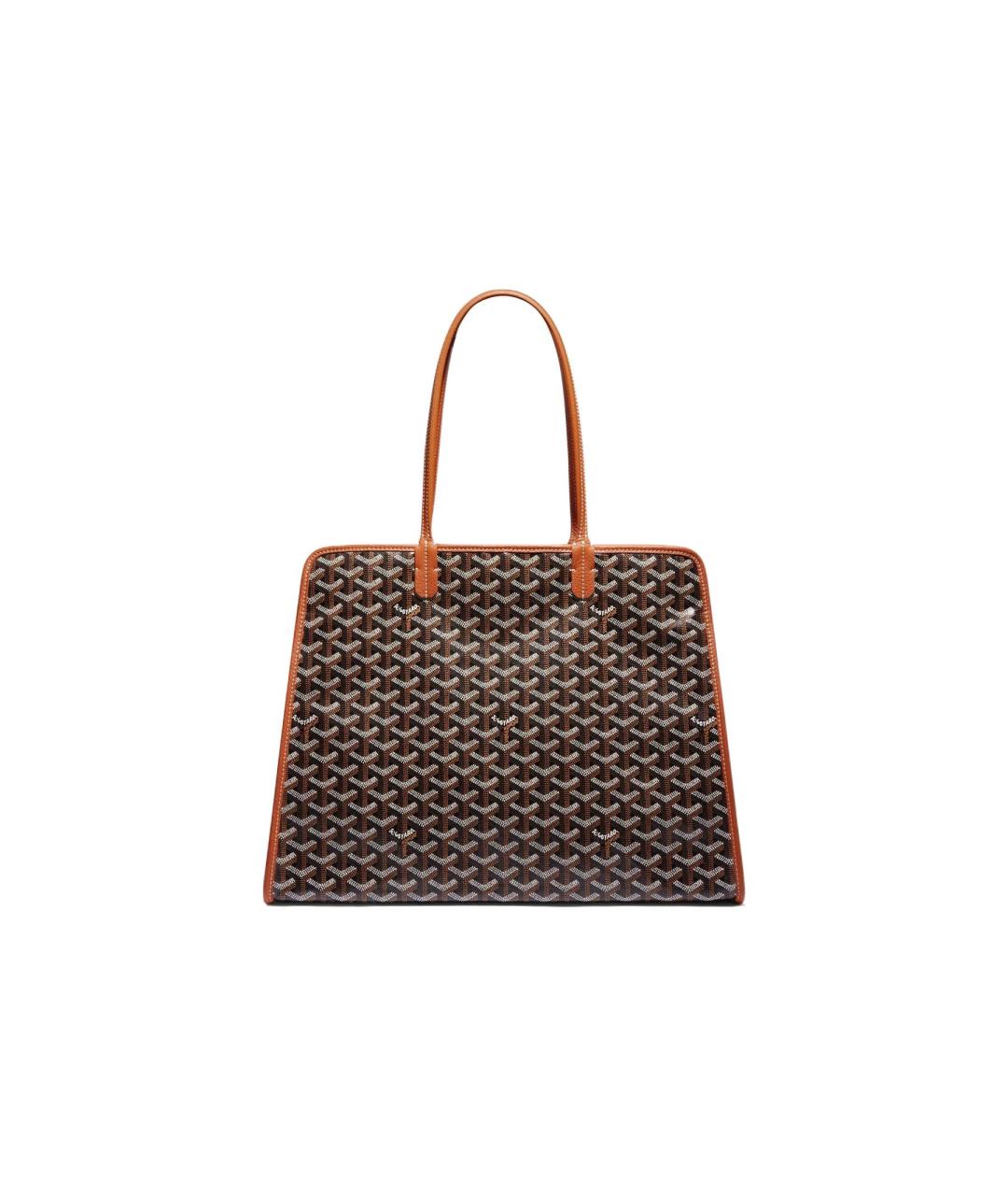 GOYARD Коричневая кожаная сумка через плечо, фото 2