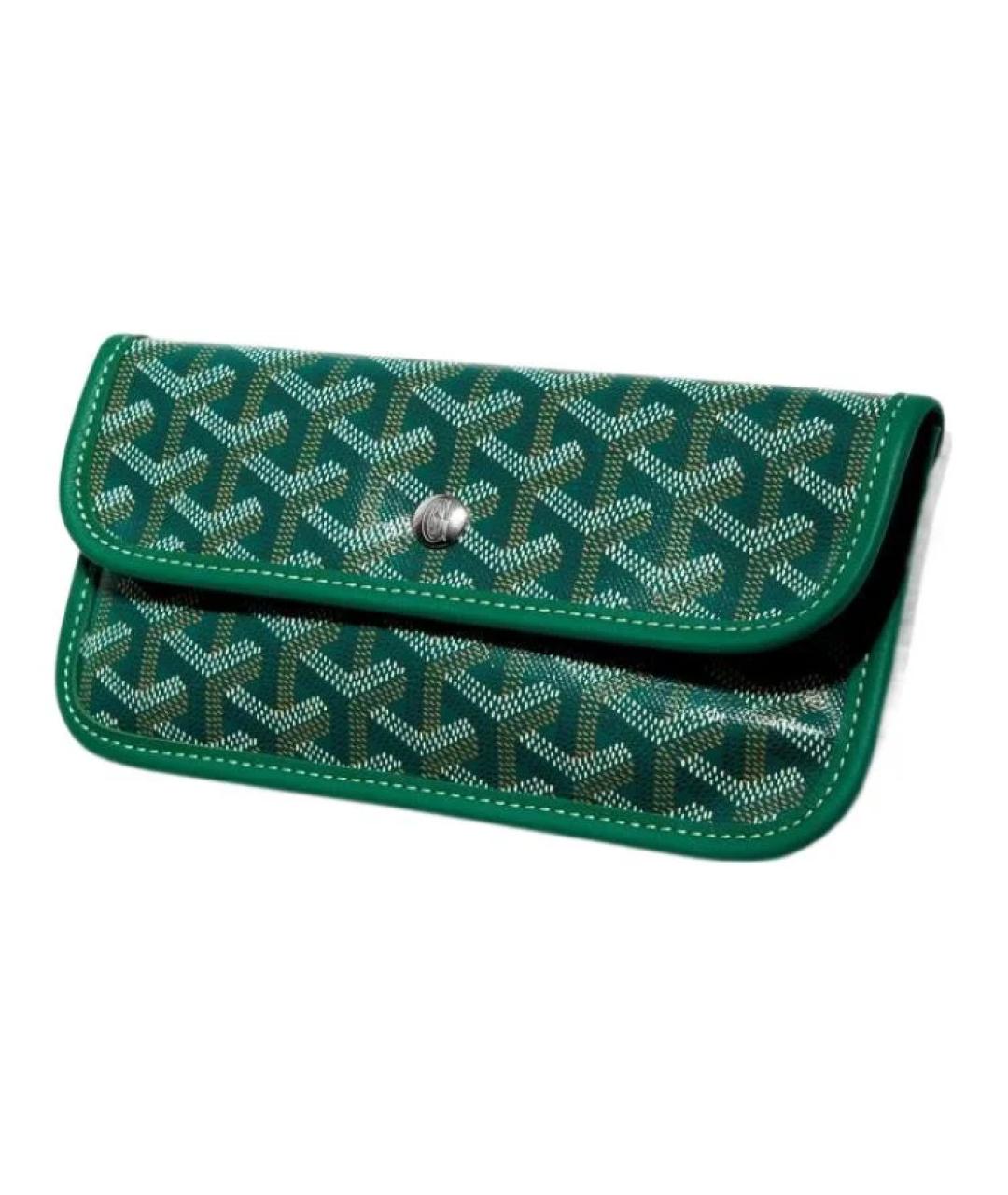 GOYARD Зеленая кожаная сумка через плечо, фото 5
