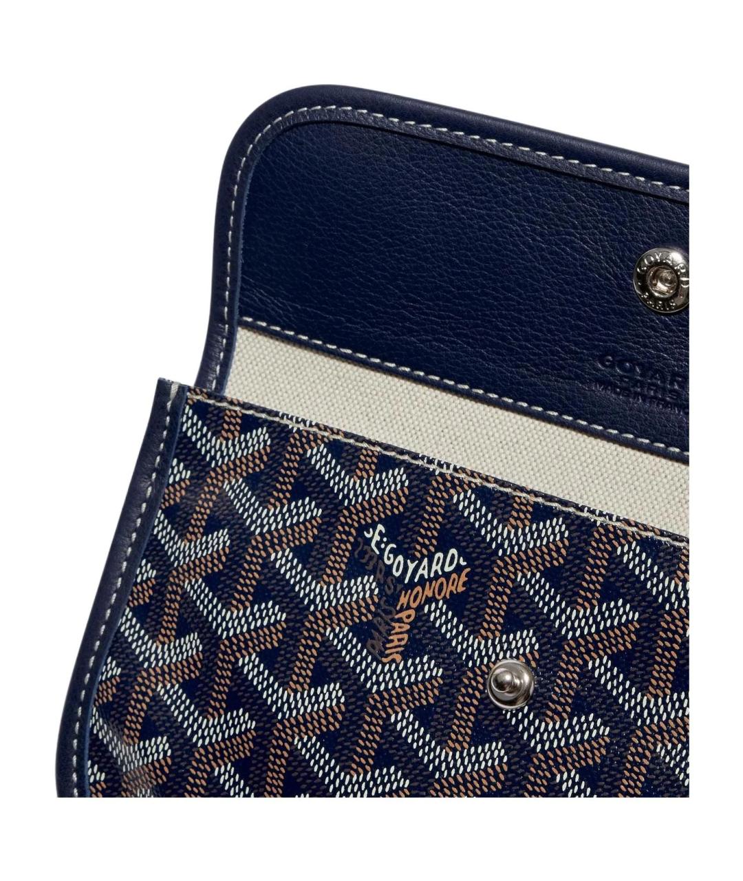 GOYARD Темно-синяя бархатная сумка через плечо, фото 6