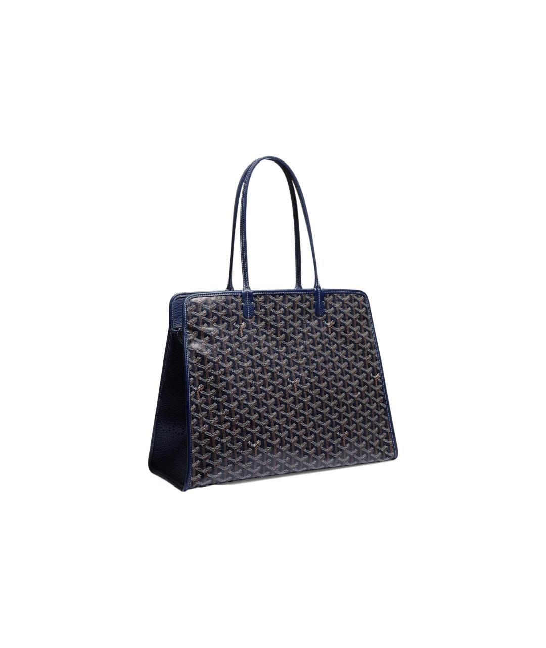 GOYARD Темно-синяя бархатная сумка через плечо, фото 1