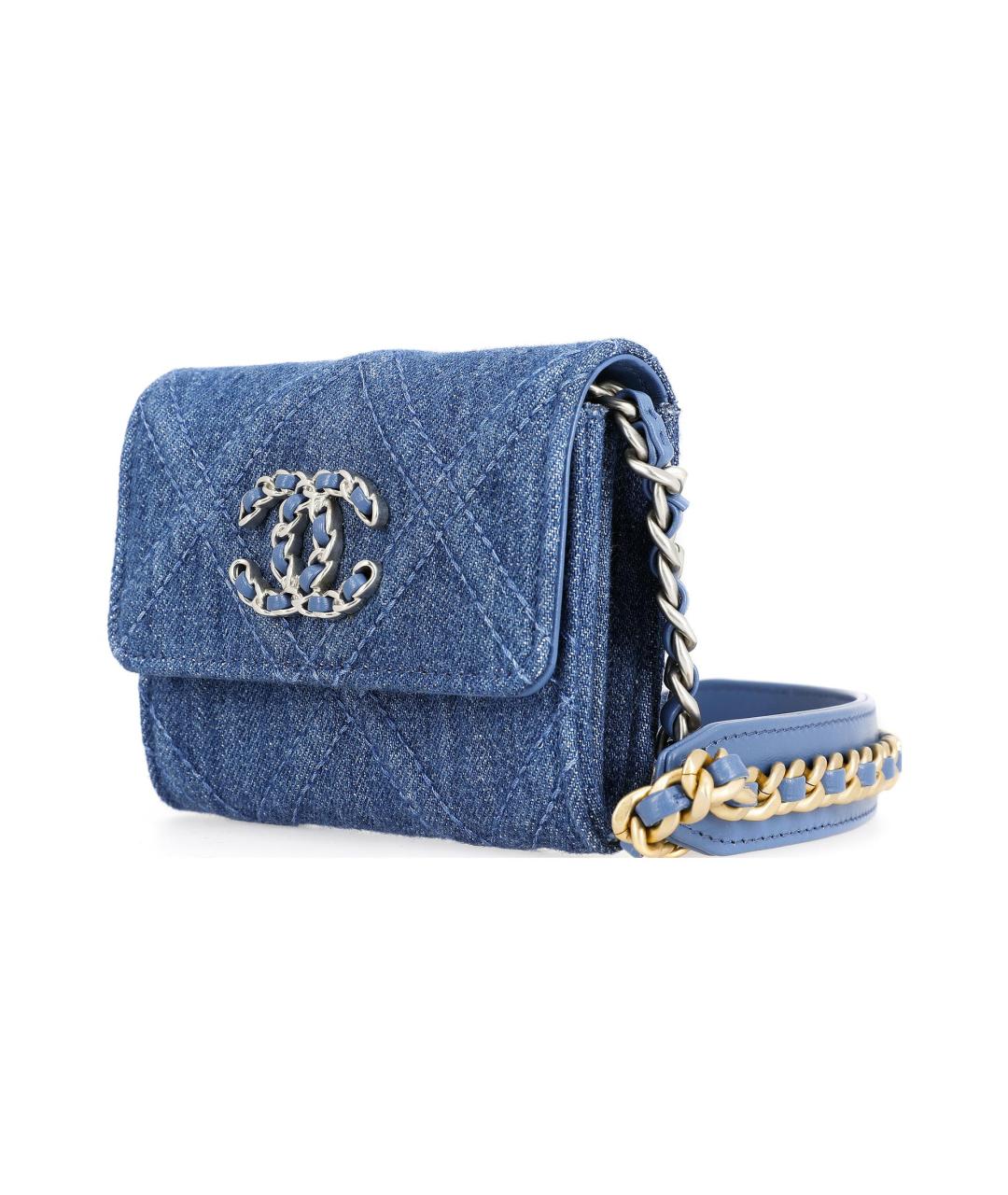 CHANEL Синий кошелек, фото 2