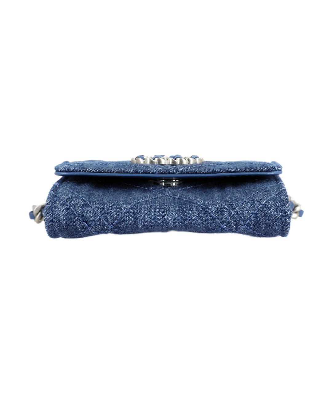 CHANEL Синий кошелек, фото 4