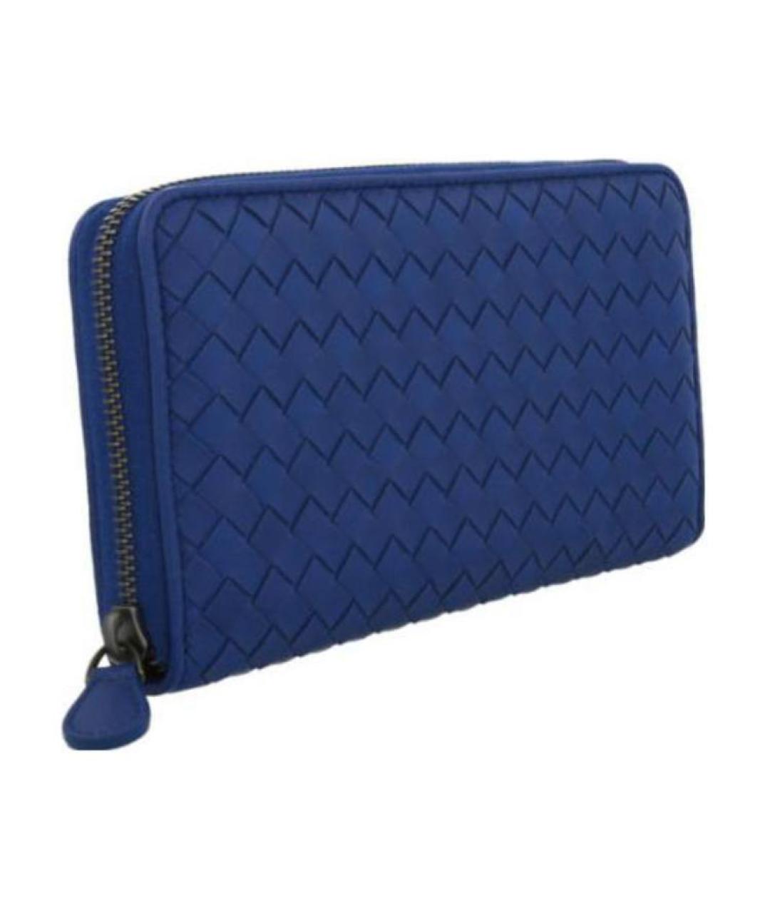BOTTEGA VENETA Темно-синий кошелек, фото 2