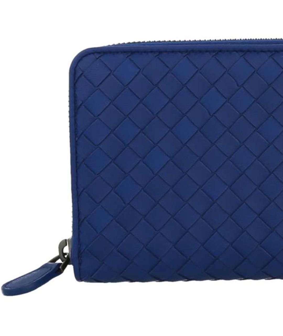 BOTTEGA VENETA Темно-синий кошелек, фото 4