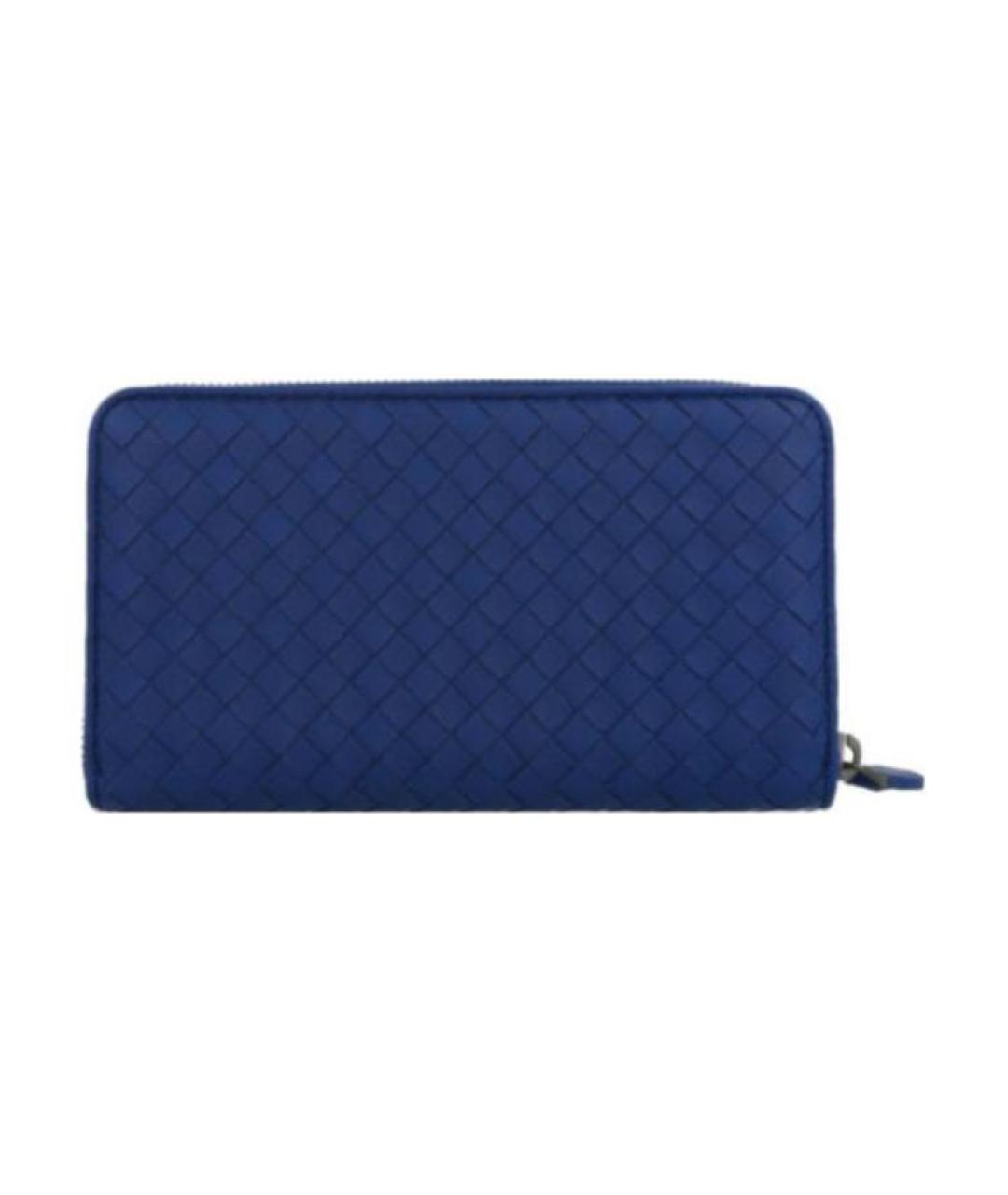 BOTTEGA VENETA Темно-синий кошелек, фото 3