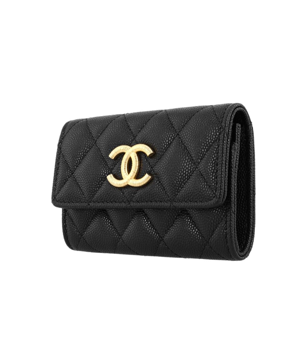 CHANEL Черный кожаный кардхолдер, фото 2