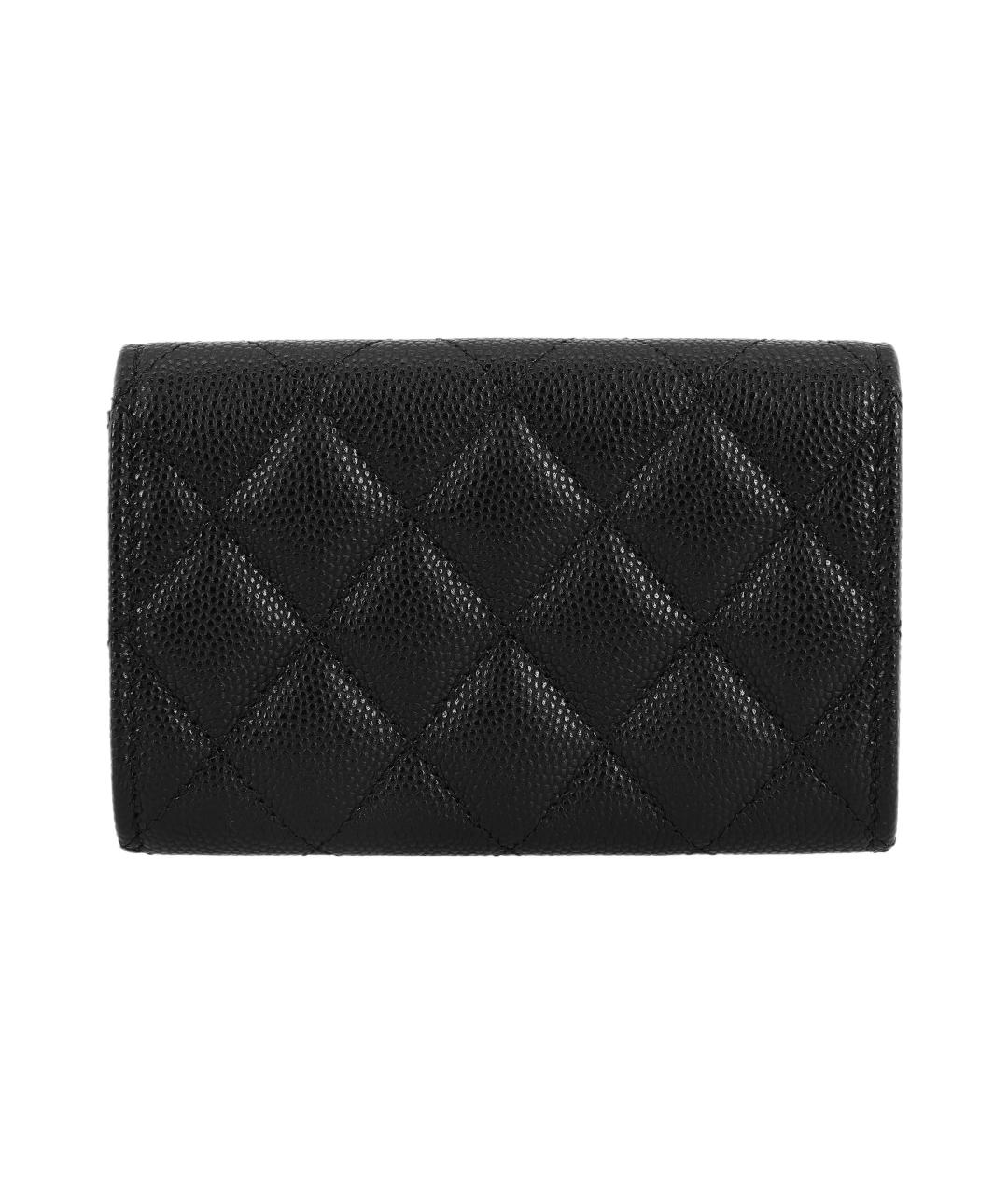 CHANEL Черный кожаный кардхолдер, фото 3
