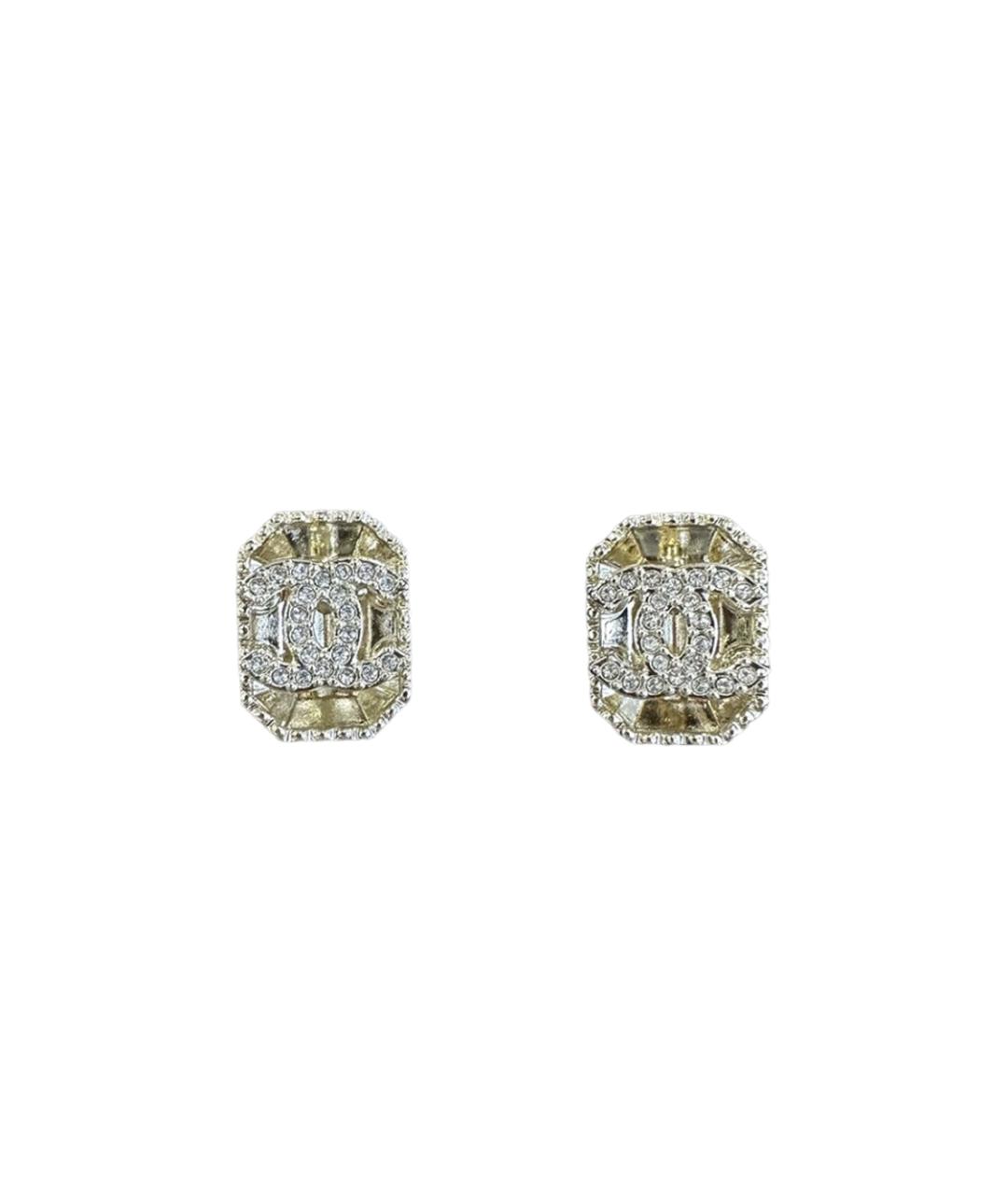 CHANEL Серебряные металлические серьги, фото 1