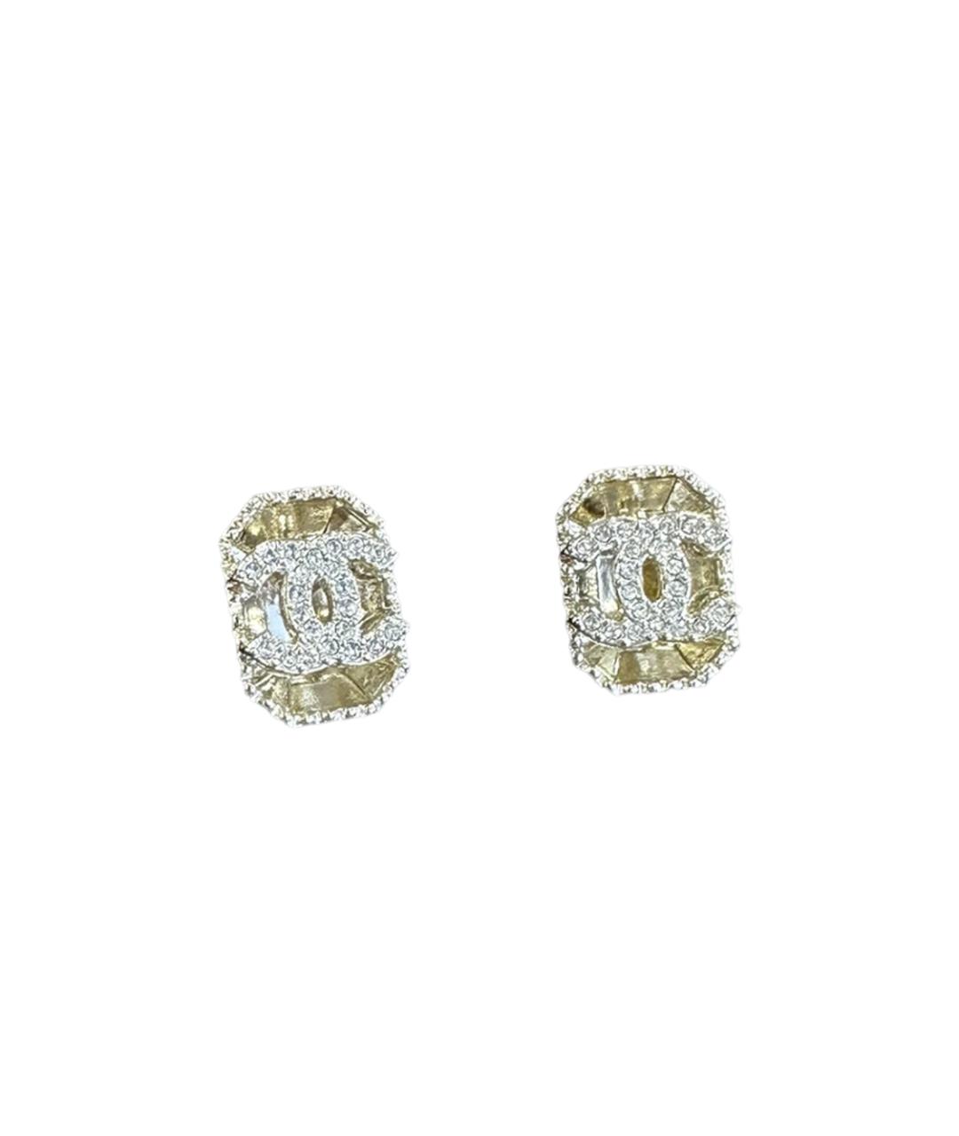 CHANEL Серебряные металлические серьги, фото 2