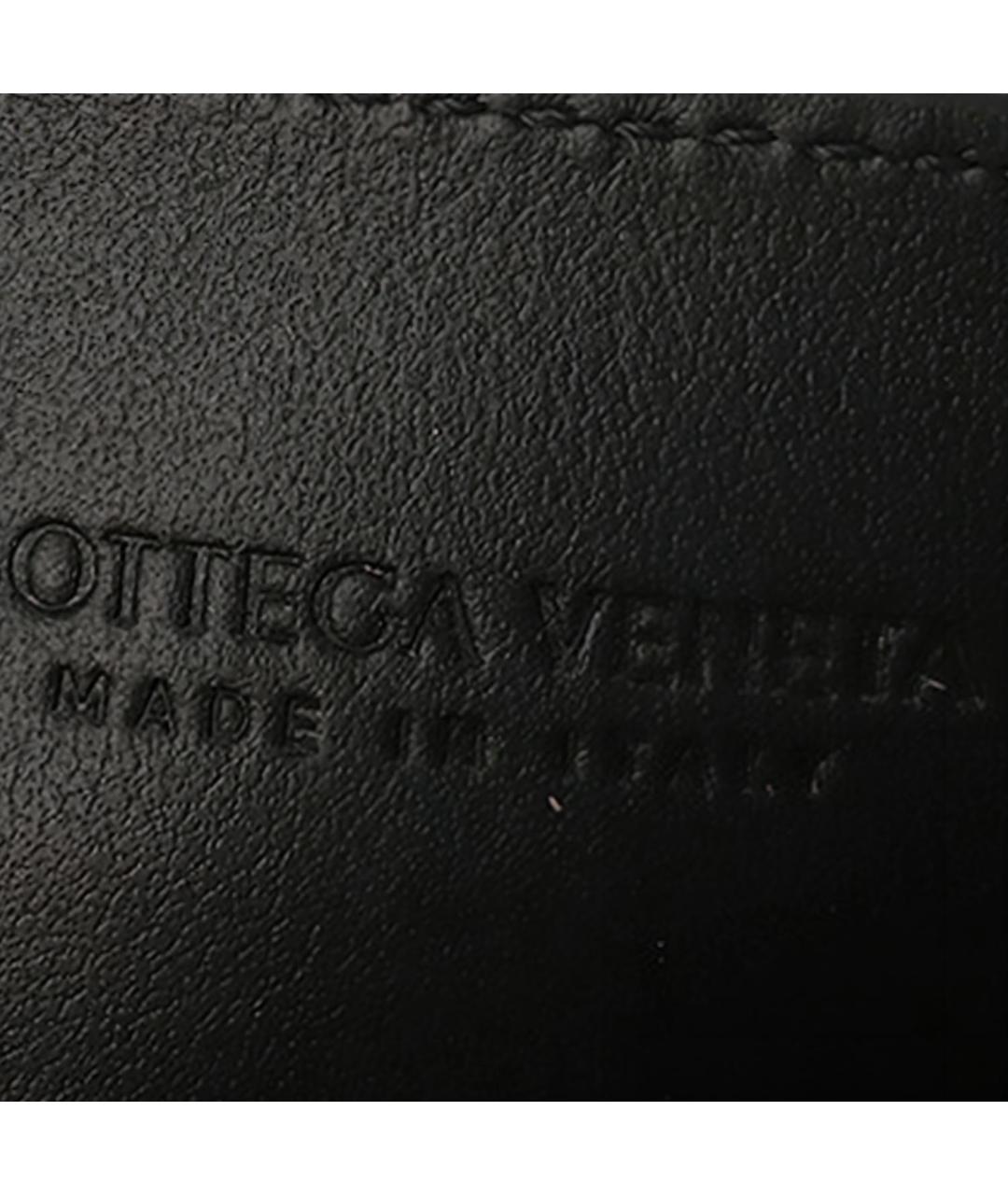 BOTTEGA VENETA Черный кожаный кардхолдер, фото 7