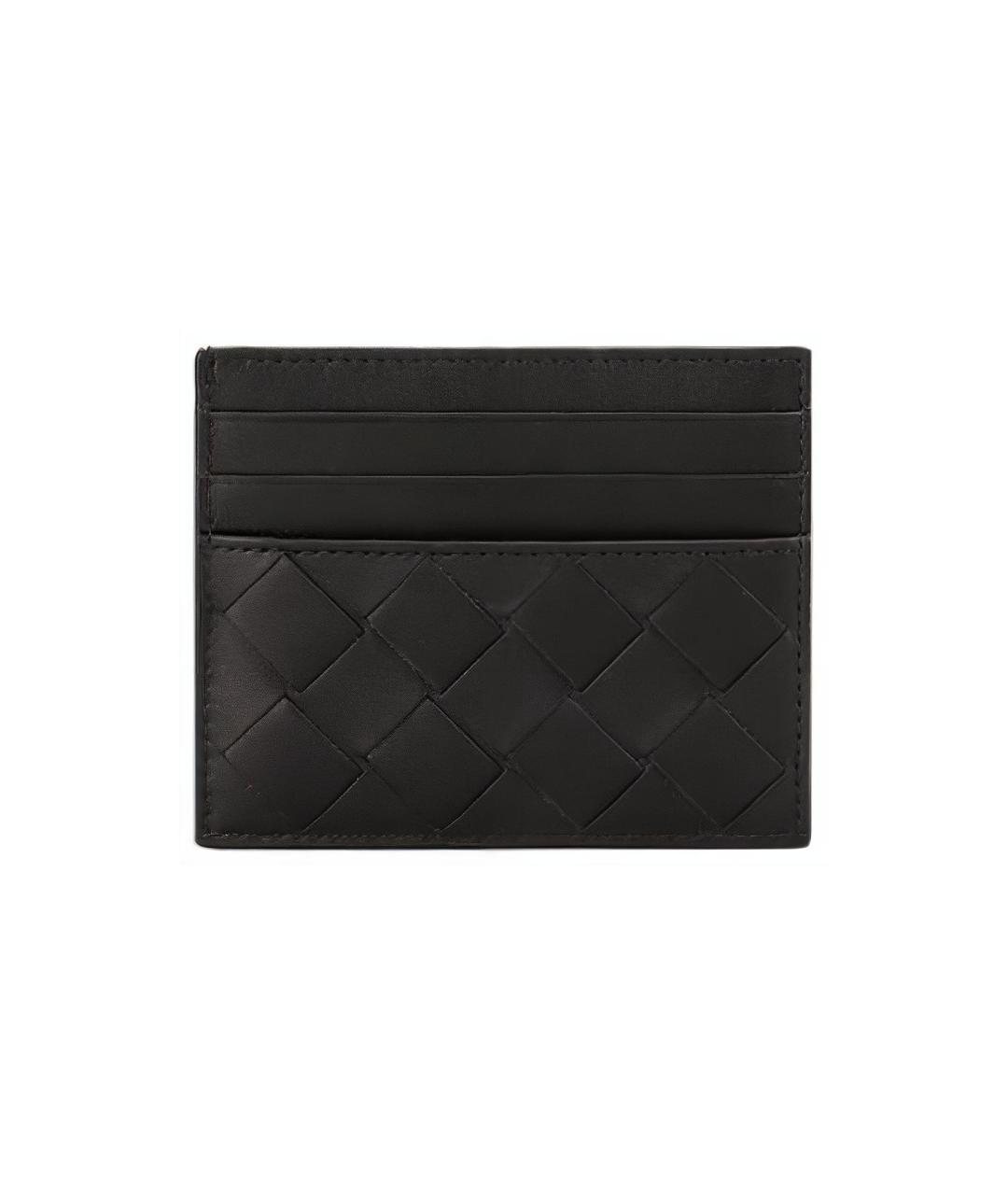 BOTTEGA VENETA Черный кожаный кардхолдер, фото 1