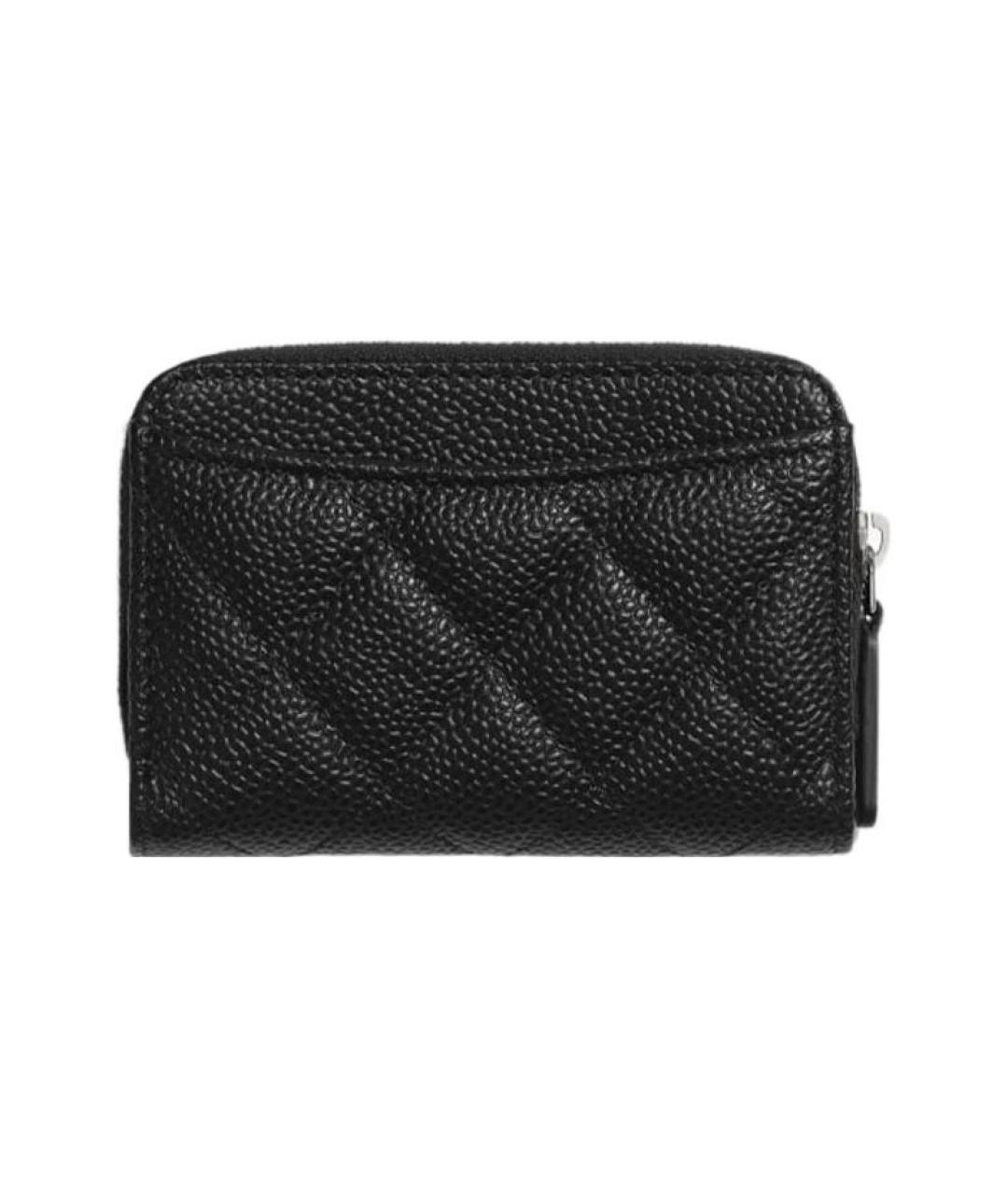 CHANEL Черный кожаный кошелек, фото 2