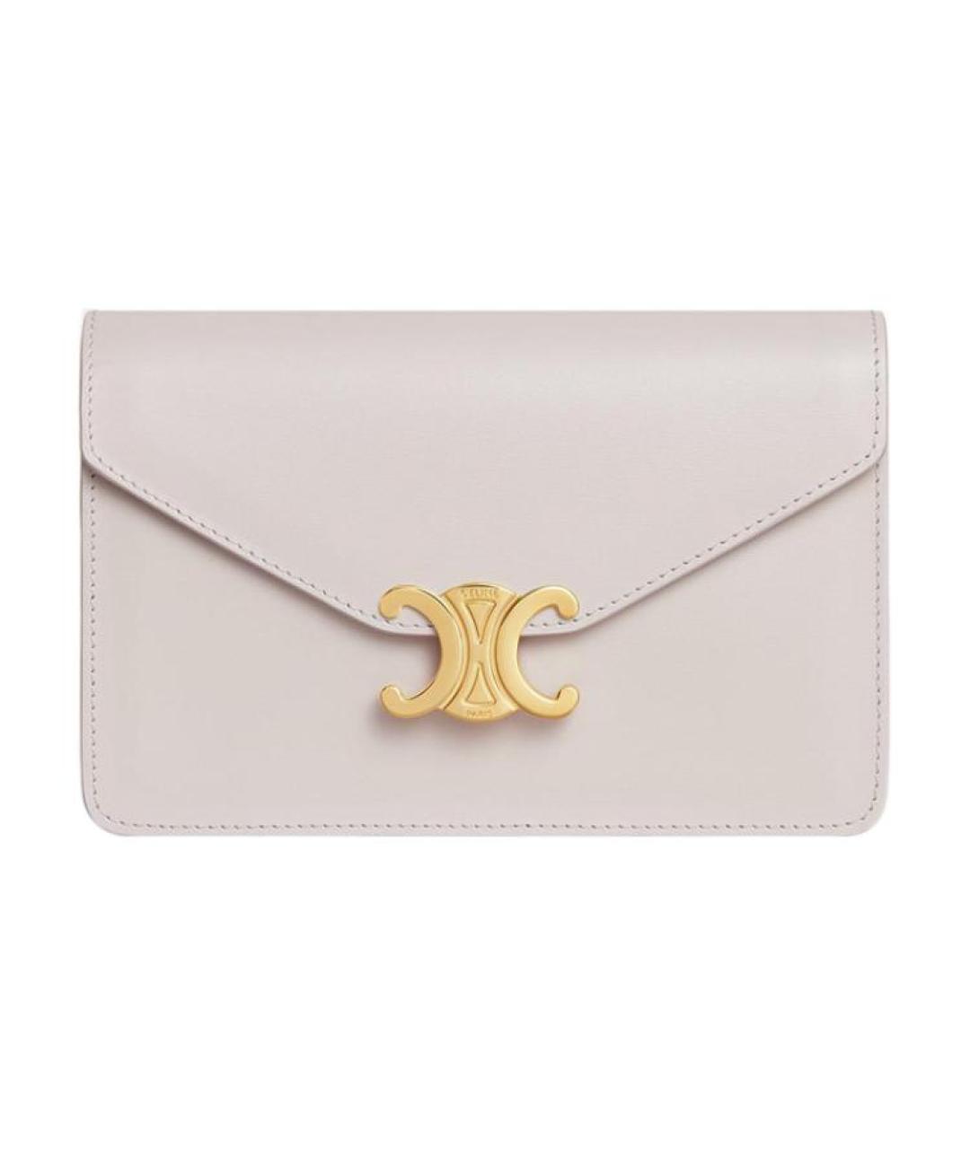 CELINE Розовый кожаный кошелек, фото 1