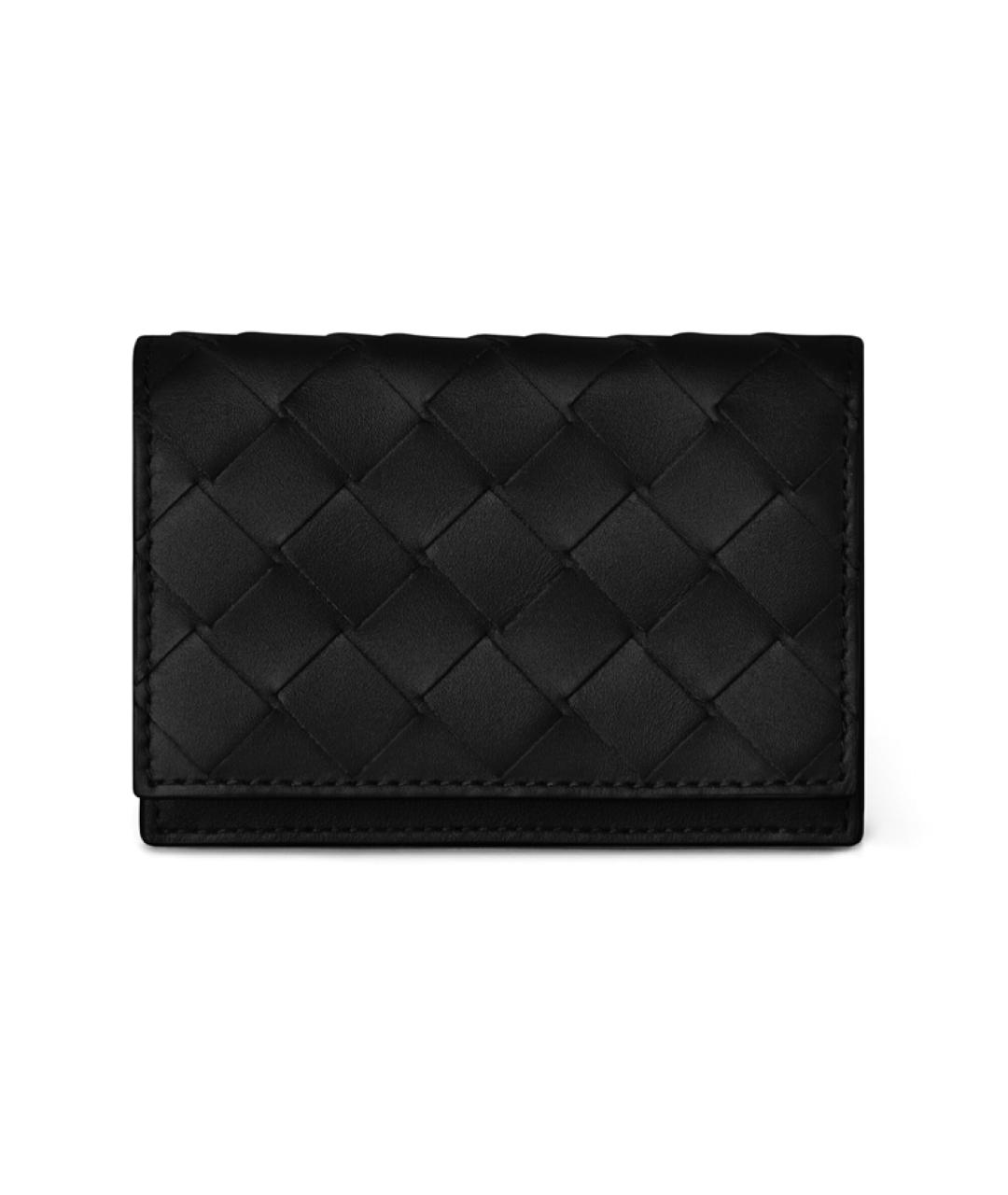 BOTTEGA VENETA Черный кожаный кардхолдер, фото 1