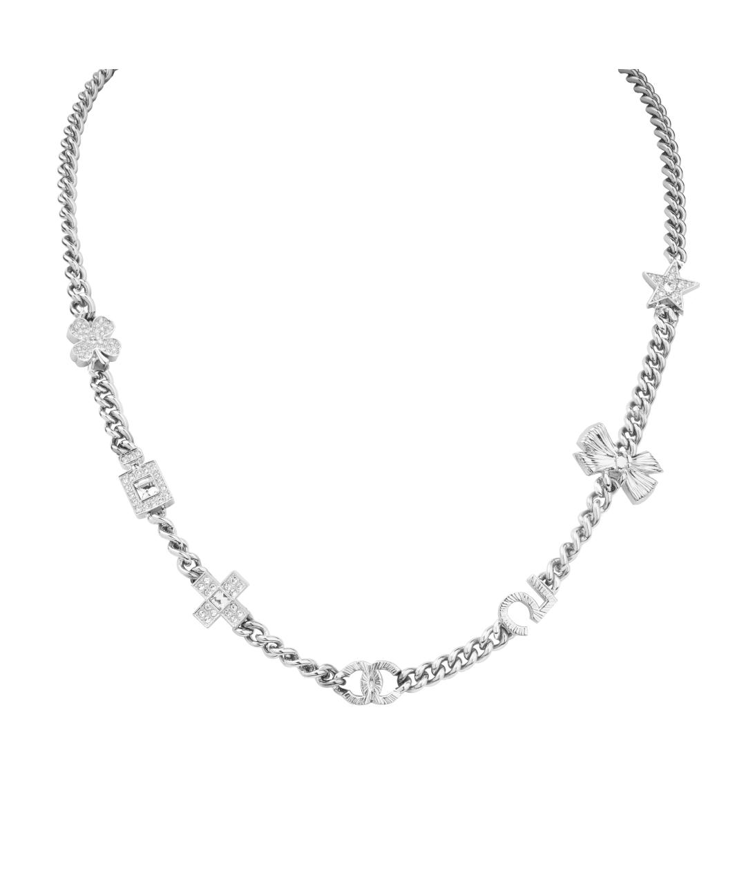 CHANEL Серебряная металлическая цепочка, фото 1