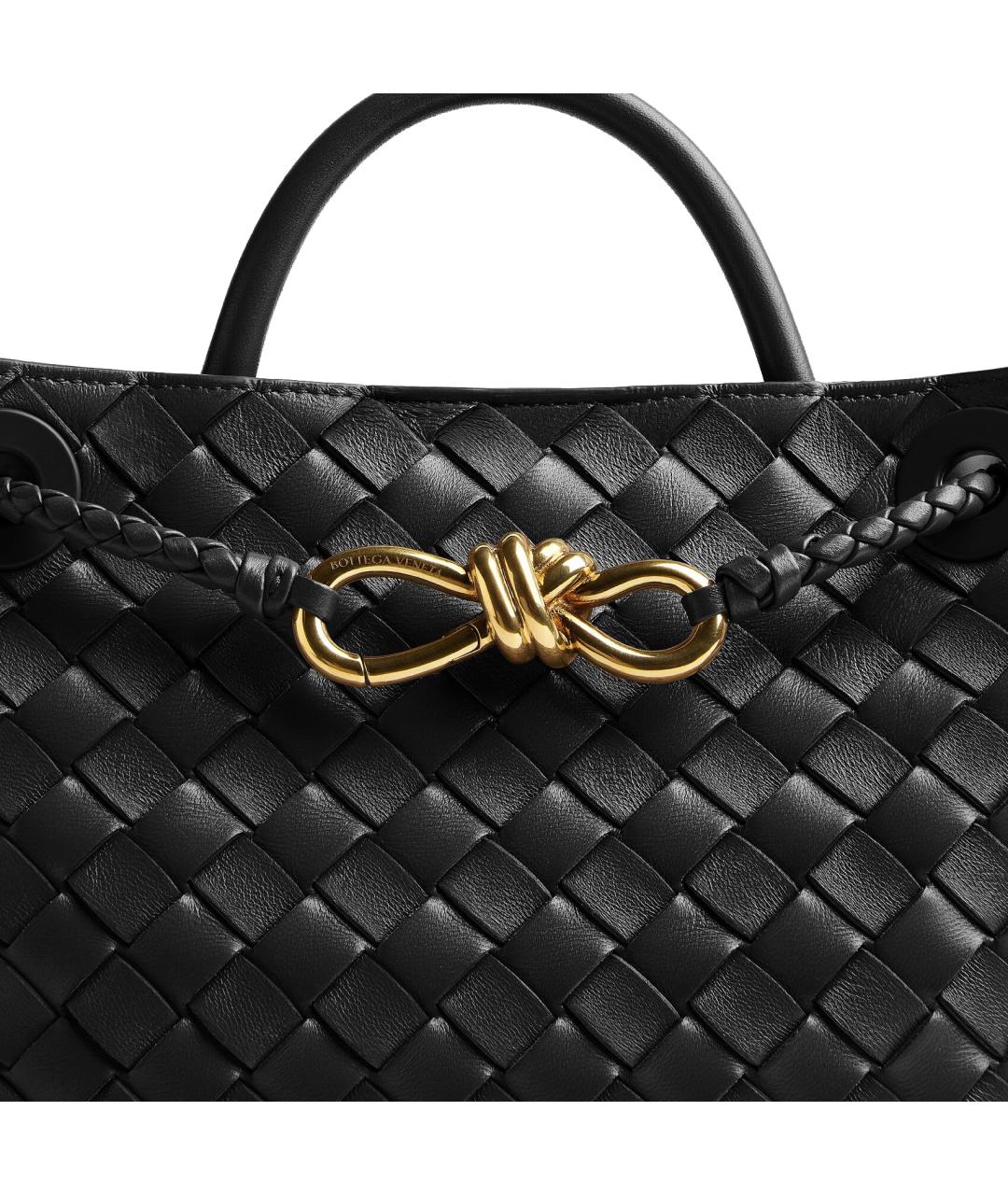 BOTTEGA VENETA Черная сумка через плечо, фото 5