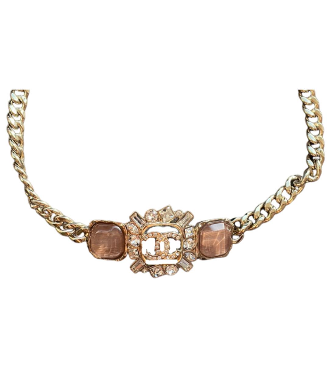 CHANEL Золотая металлическая цепочка, фото 1