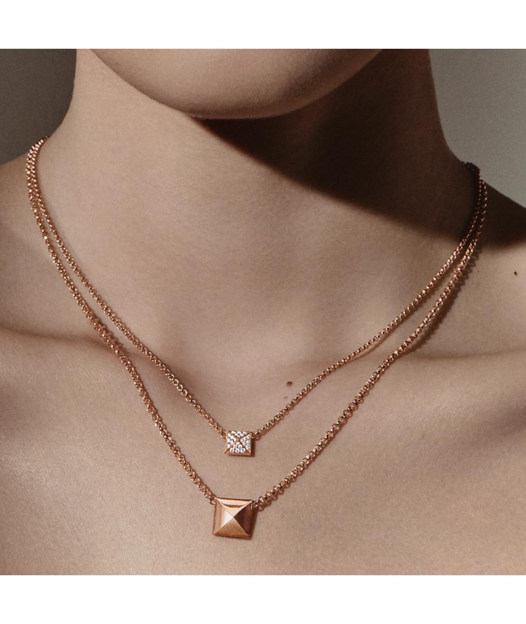 HERMES Розовая цепочка из розового золота, фото 3