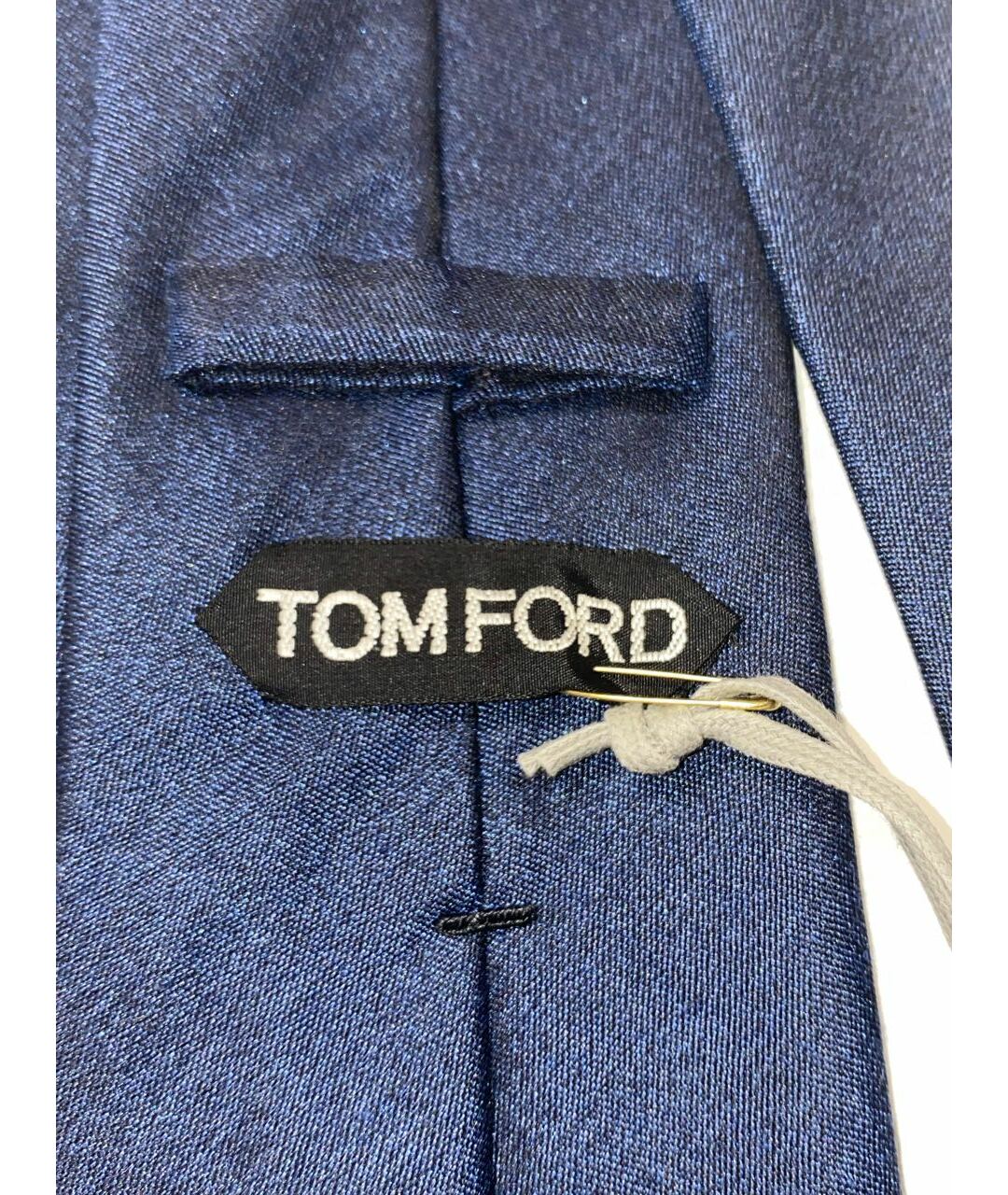 TOM FORD Синий шелковый галстук, фото 3