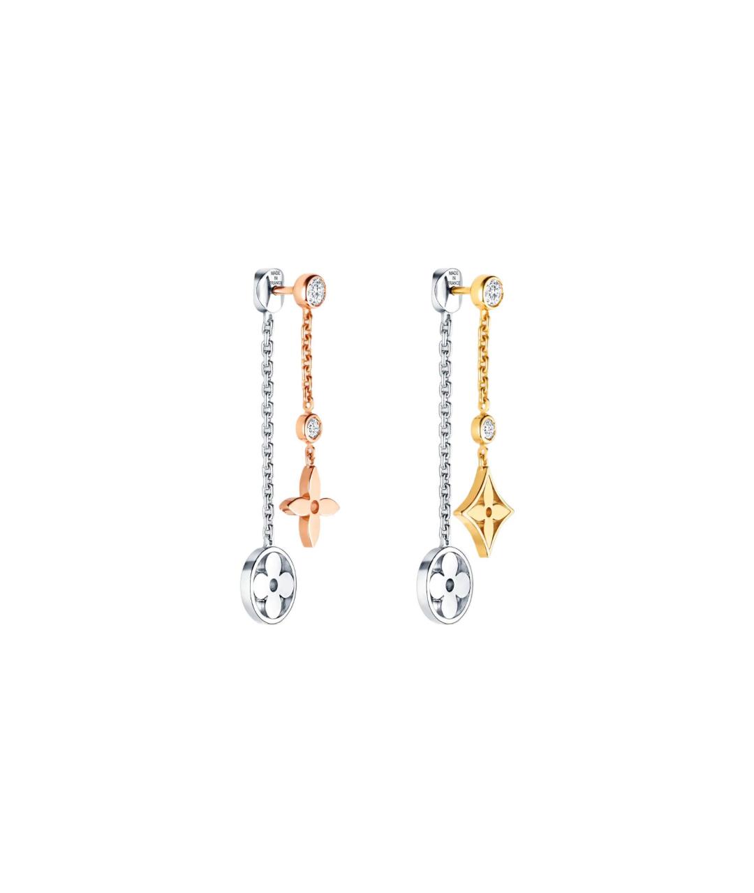 LOUIS VUITTON Золотые серьги из желтого золота, фото 2