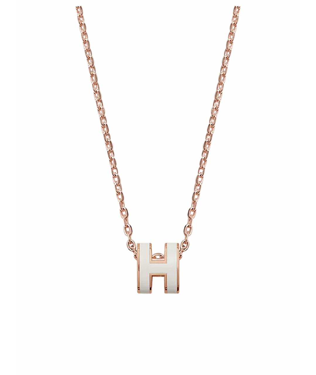 HERMES Белая металлическая подвеска, фото 1