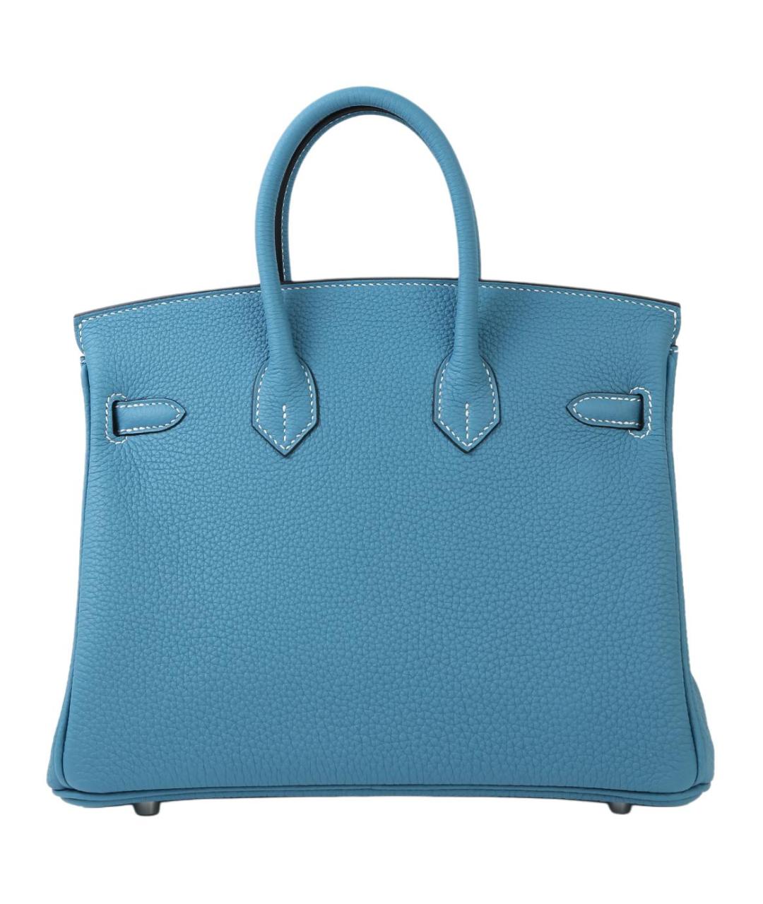 HERMES Голубая кожаная сумка через плечо, фото 4