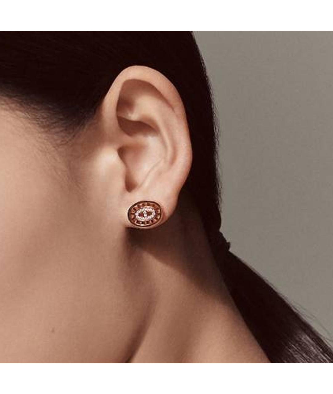 HERMES Золотые серьги из желтого золота, фото 2