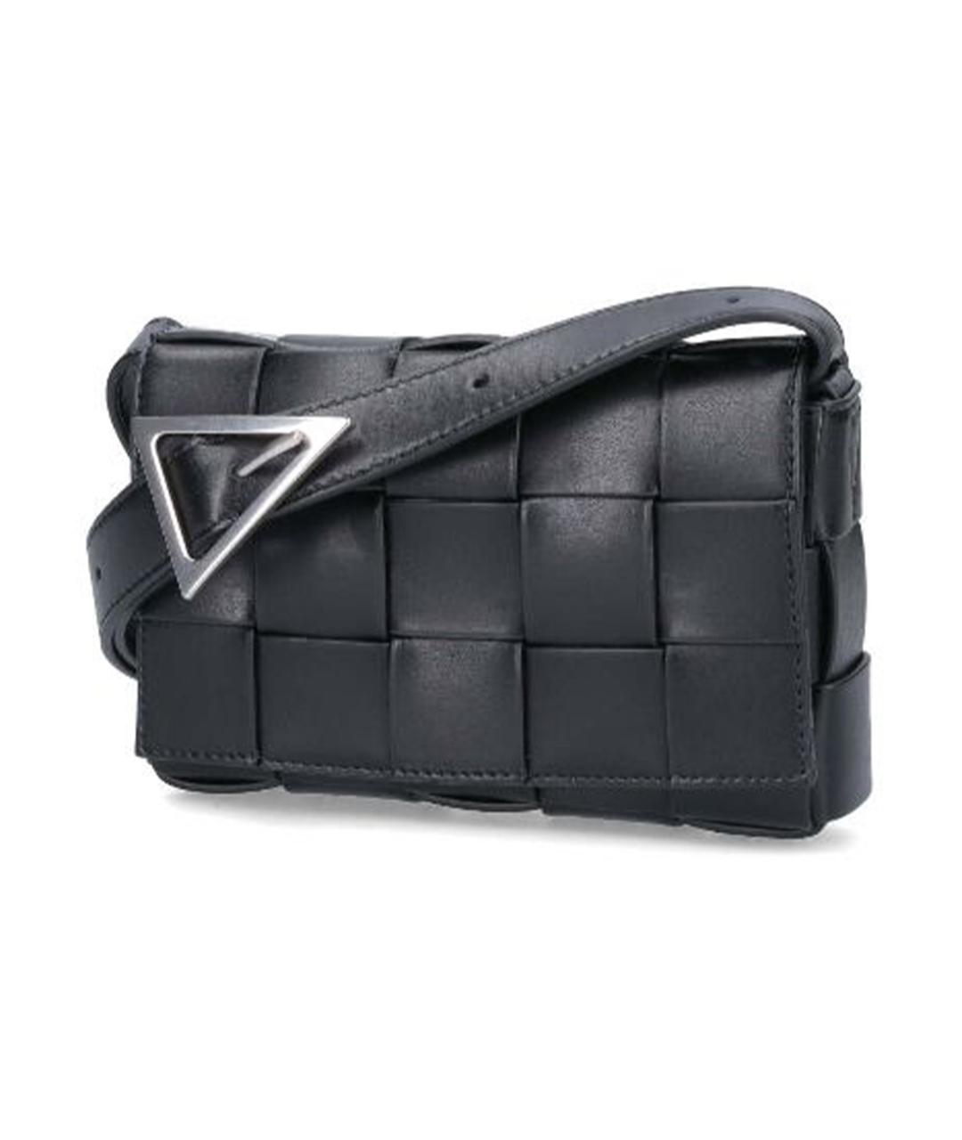 BOTTEGA VENETA Темно-синяя кожаная сумка на плечо, фото 2