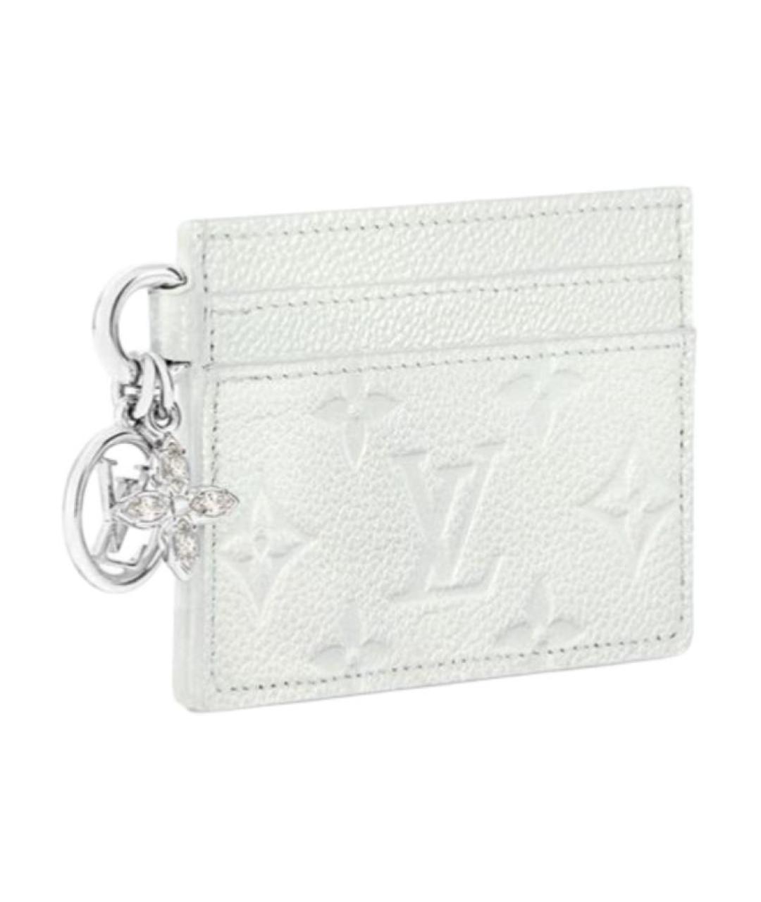 LOUIS VUITTON Белый кожаный кардхолдер, фото 2