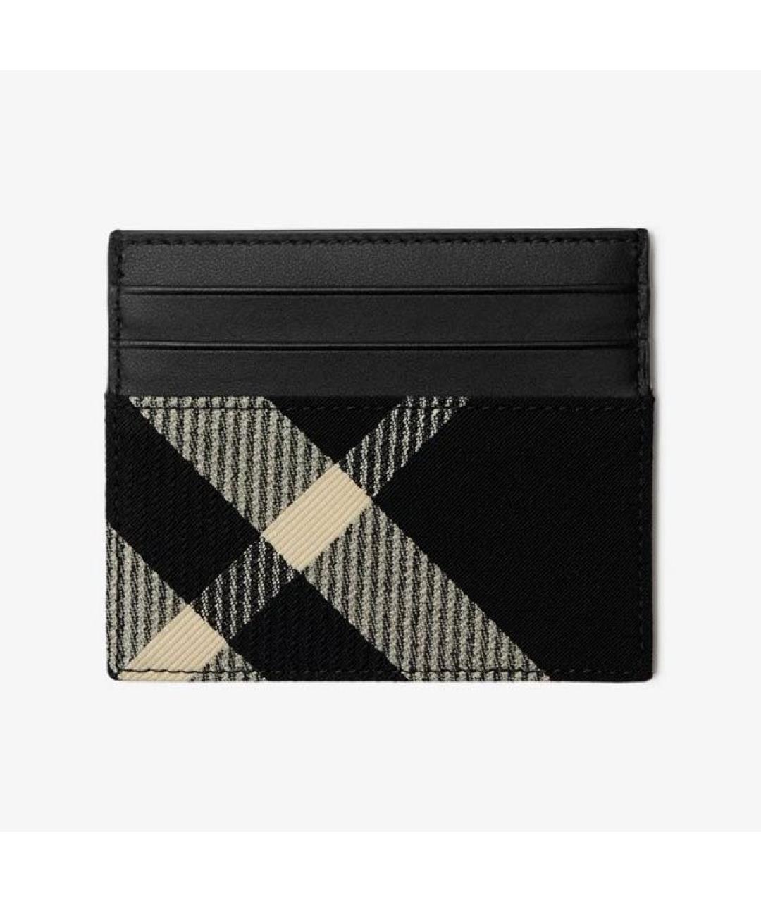BURBERRY Черный кожаный кардхолдер, фото 2